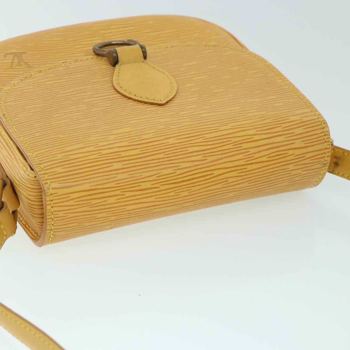LOUIS VUITTON Epi Saint Cloud PM Shoulder Bag Yellow M52219 LV ep1754
