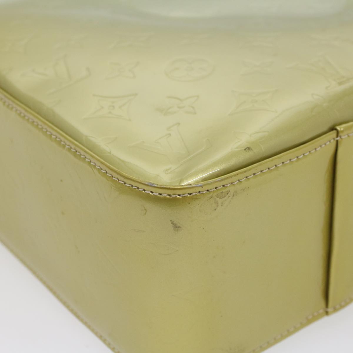 LOUIS VUITTON Monogram Vernis Columbus Tote Bag Gris M91028 LV ep1759