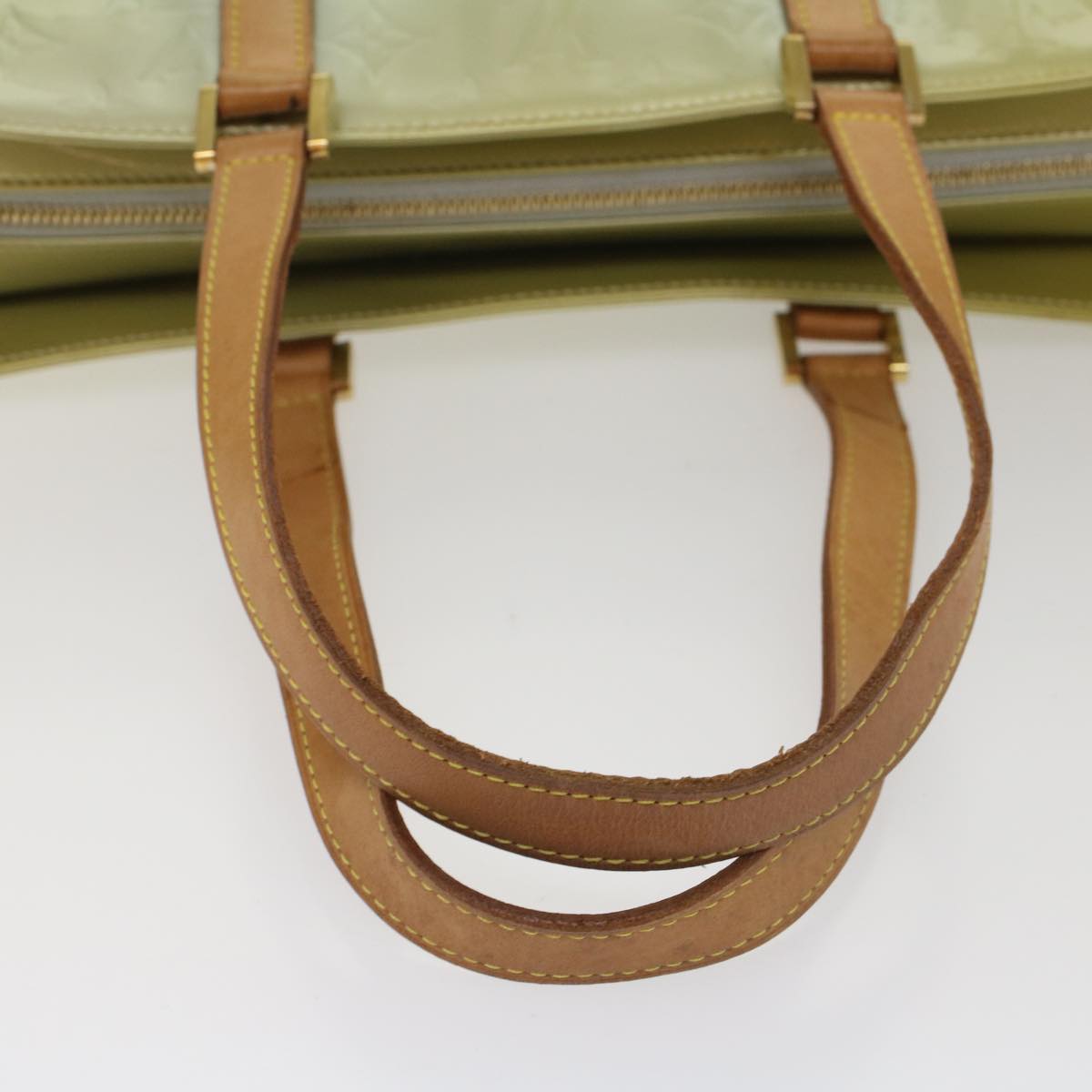 LOUIS VUITTON Monogram Vernis Columbus Tote Bag Gris M91028 LV ep1759