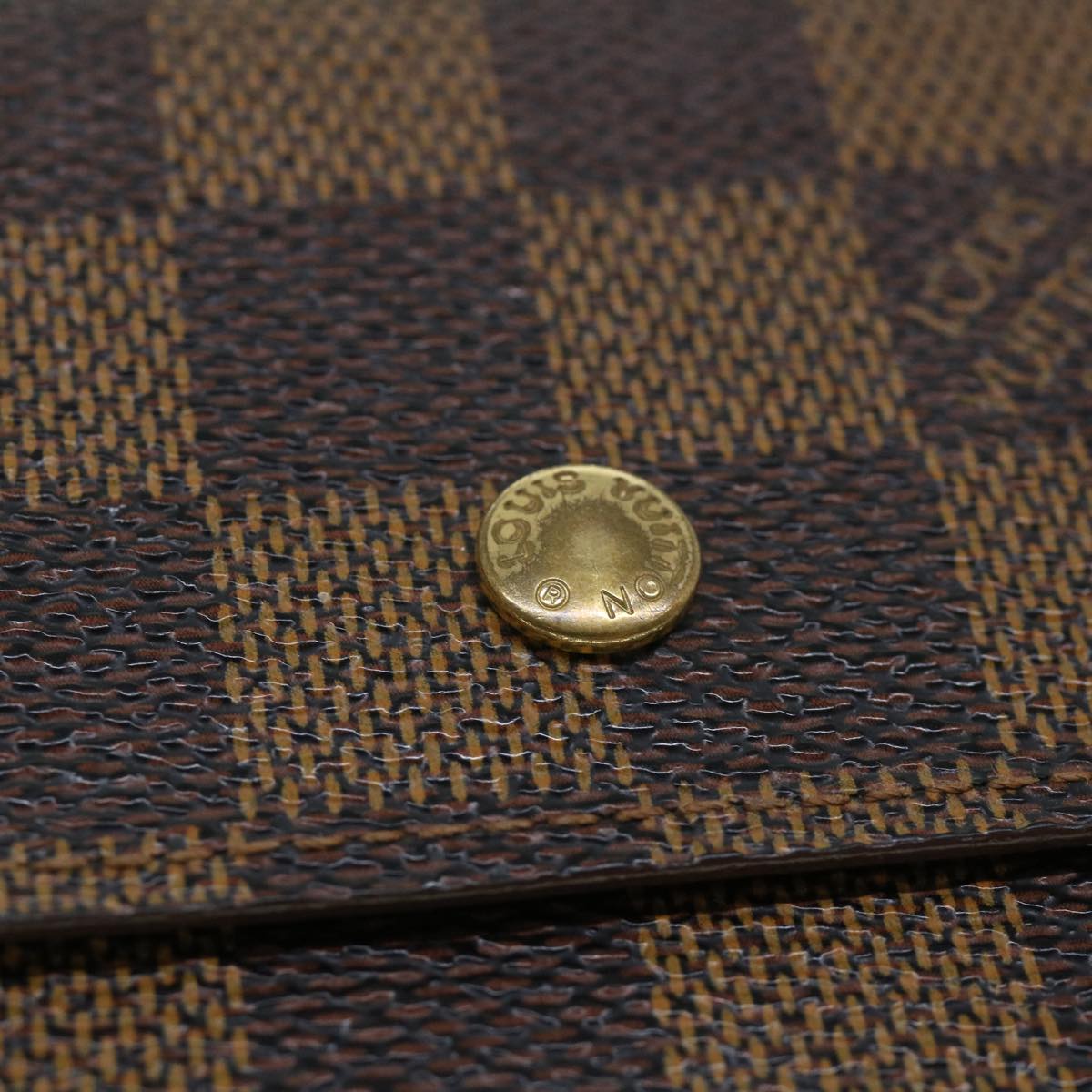 LOUIS VUITTON Damier Ebene Porte Monnaie Billets Cartes N61652 LV ep1764