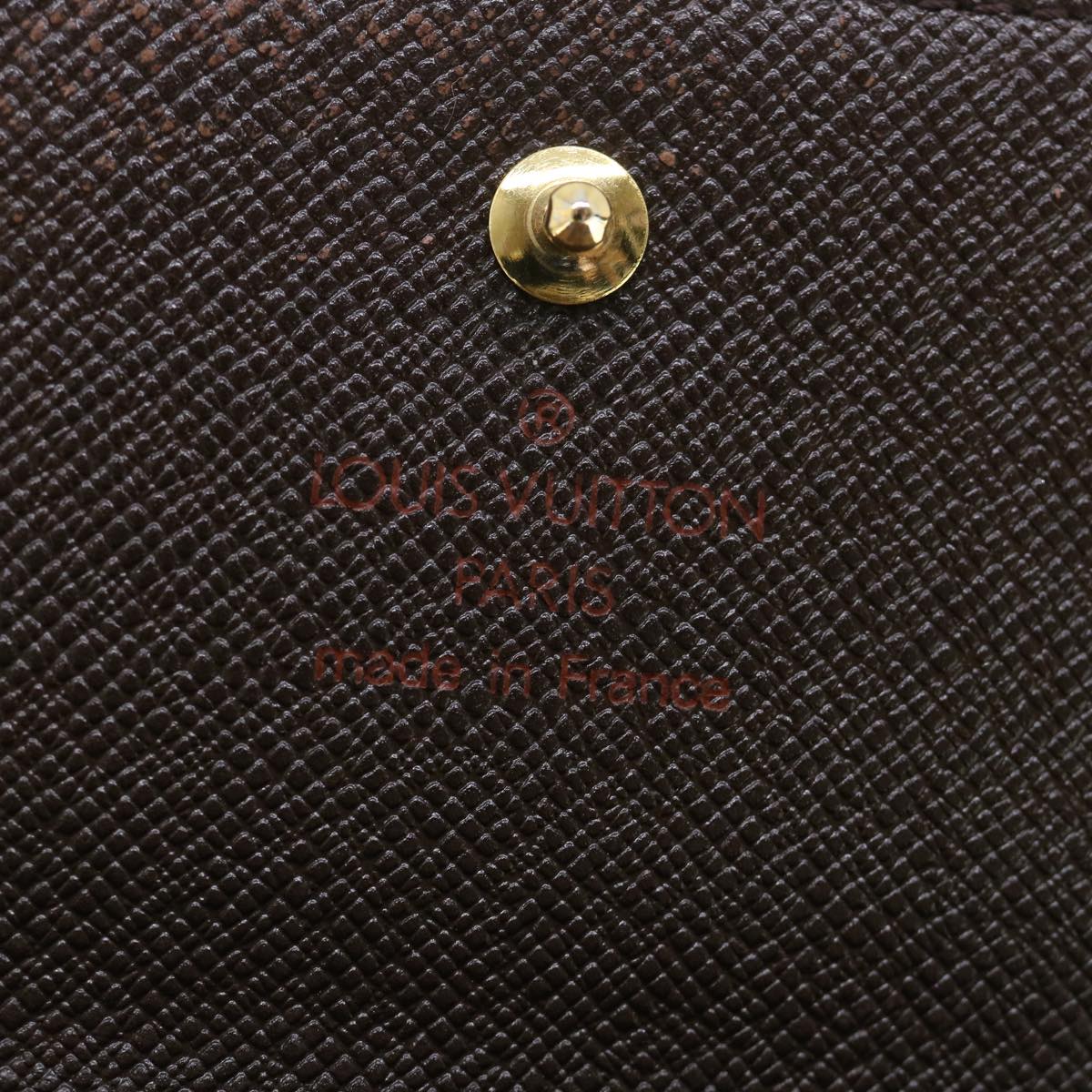 LOUIS VUITTON Damier Ebene Porte Monnaie Billets Cartes N61652 LV ep1764