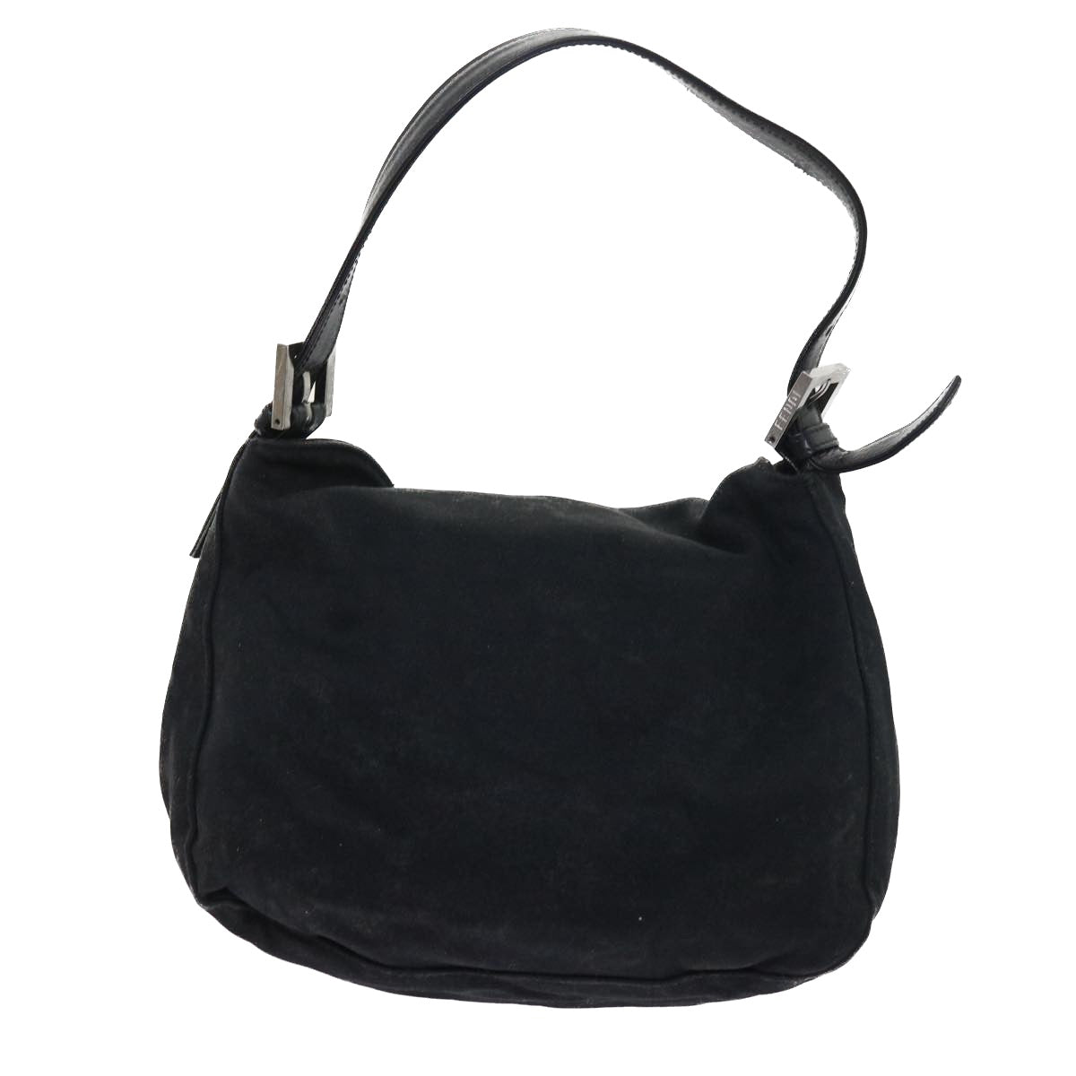 Luxury FendiMamma Baguette Shoulder Bag Nylon Blackep1775