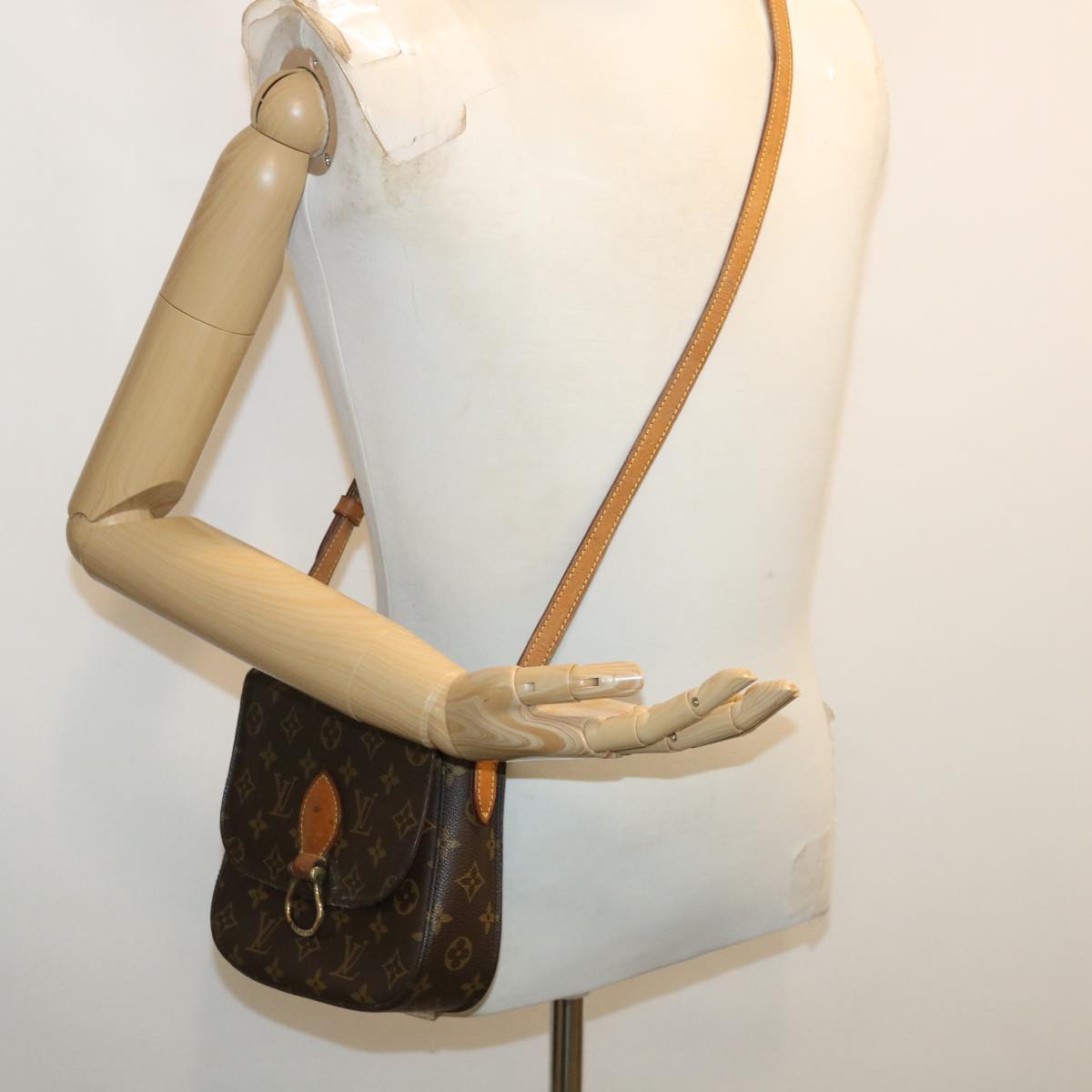 LOUIS VUITTON Monogram Saint Cloud PM Shoulder Bag M51244 LV ep178