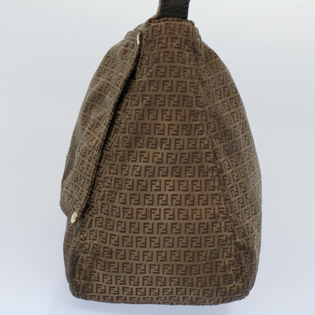Luxury FendiZucchino Canvas Shoulder Bag Brownep1788