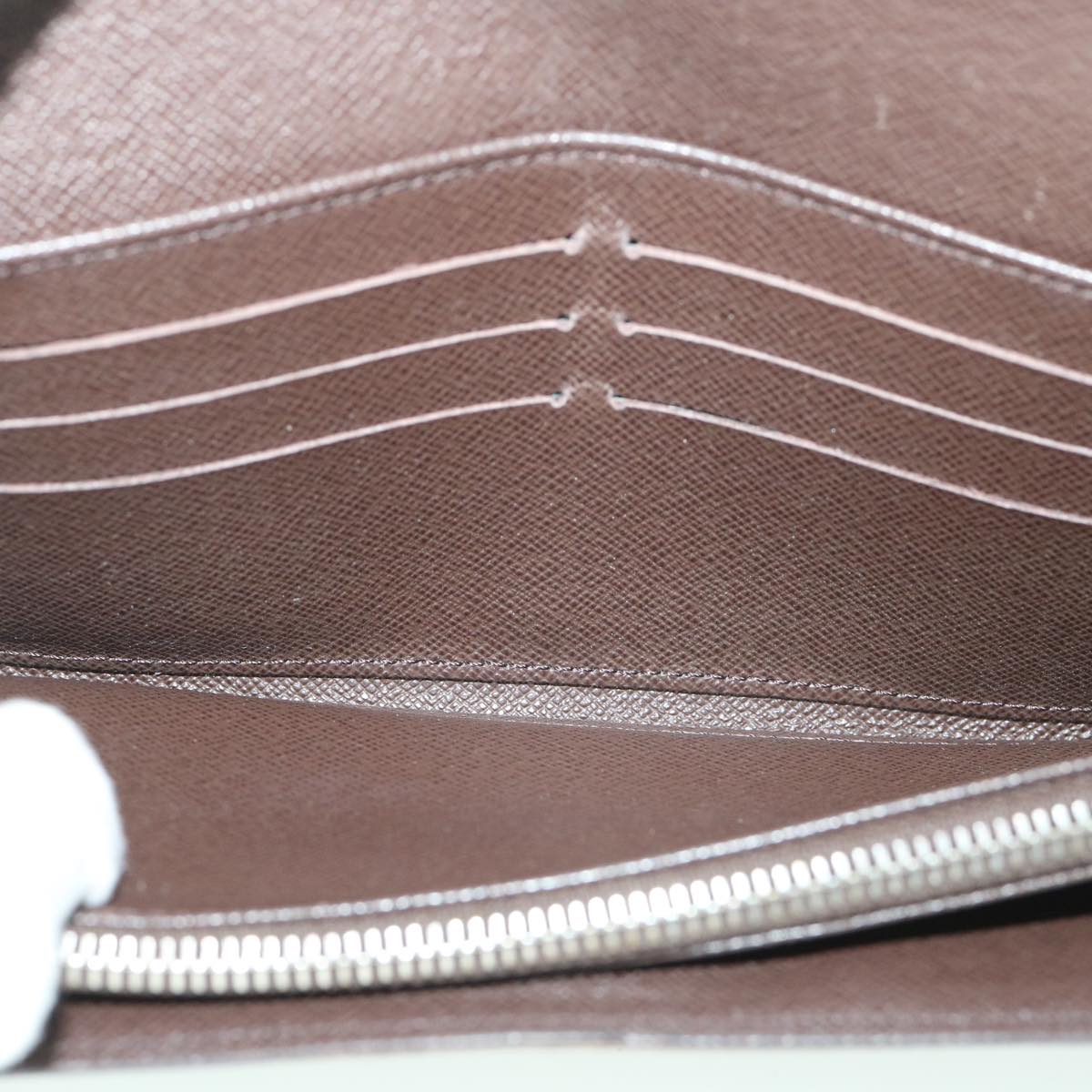 LOUIS VUITTON Damier Ebene Portefeuille Sarah Long Wallet N61734 LV ep1792