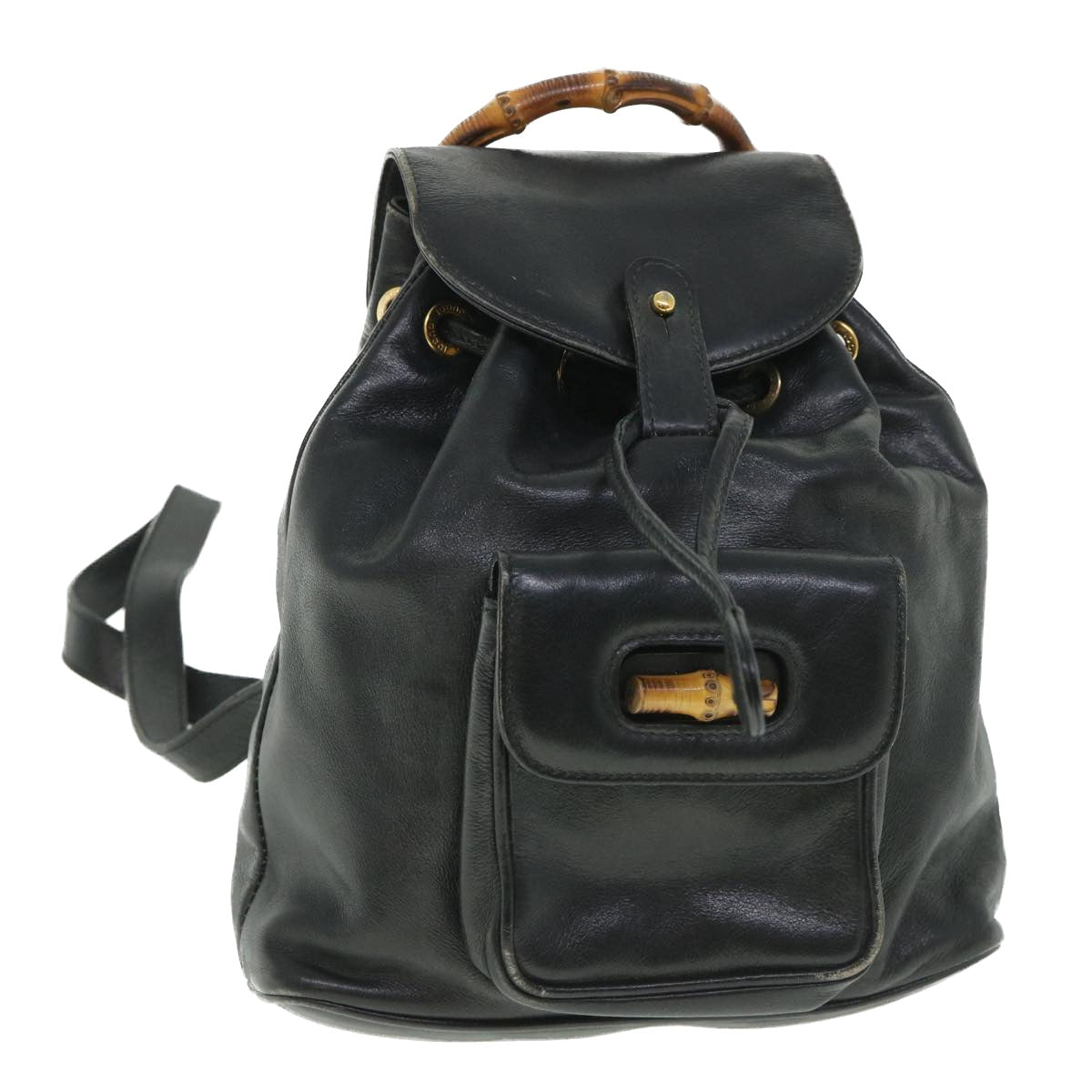 Luxury Gucci Bamboo Backpack Leather Black 003 2058 0030  ep1813