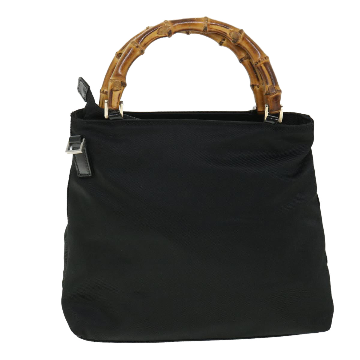Luxury Gucci Bamboo Hand Bag Nylon 2way Black 002 2058 0508 5  ep1817