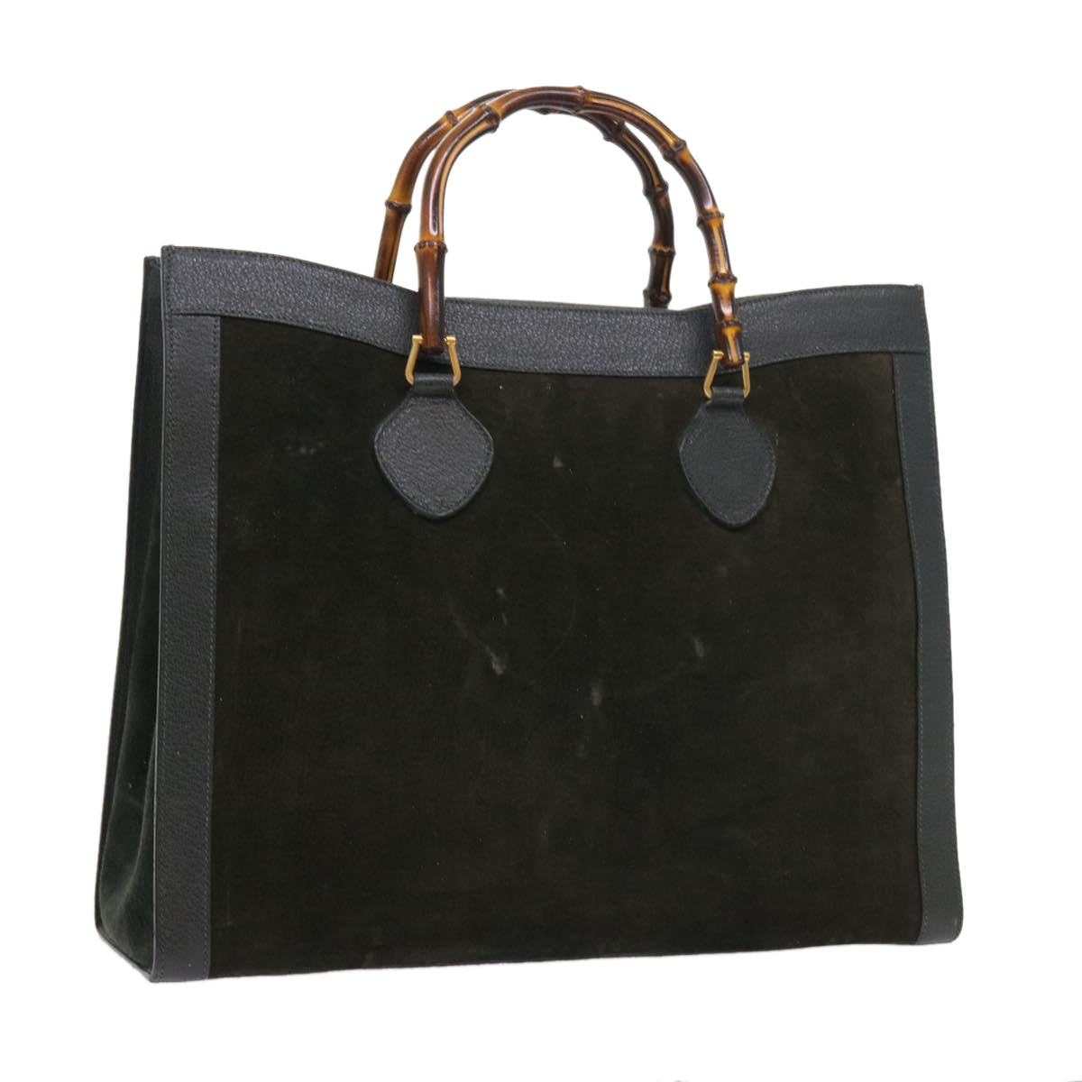 Luxury Gucci Bamboo Hand Bag Leather Green 002 1186 0259  ep1822