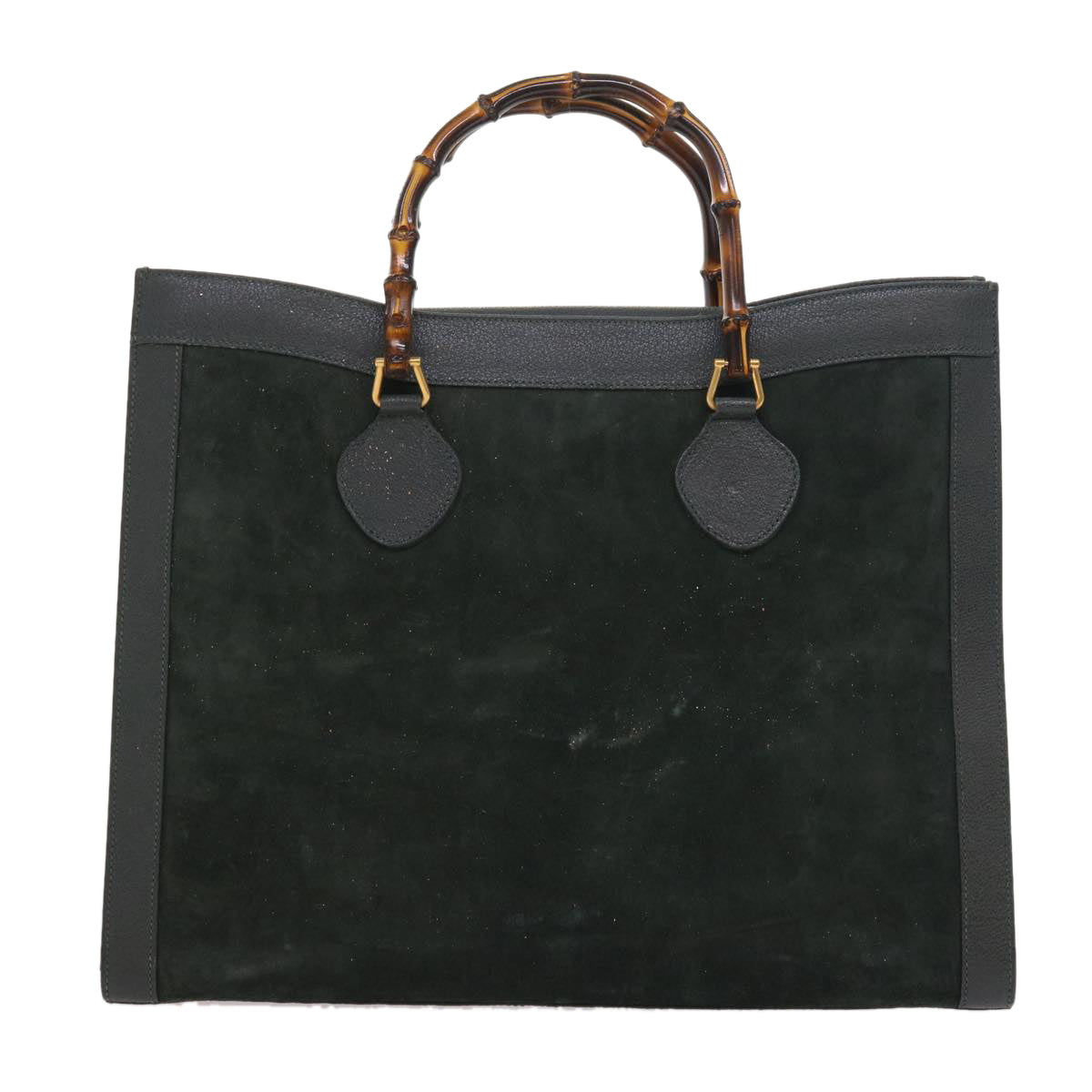 Luxury Gucci Bamboo Hand Bag Leather Green 002 1186 0259  ep1822