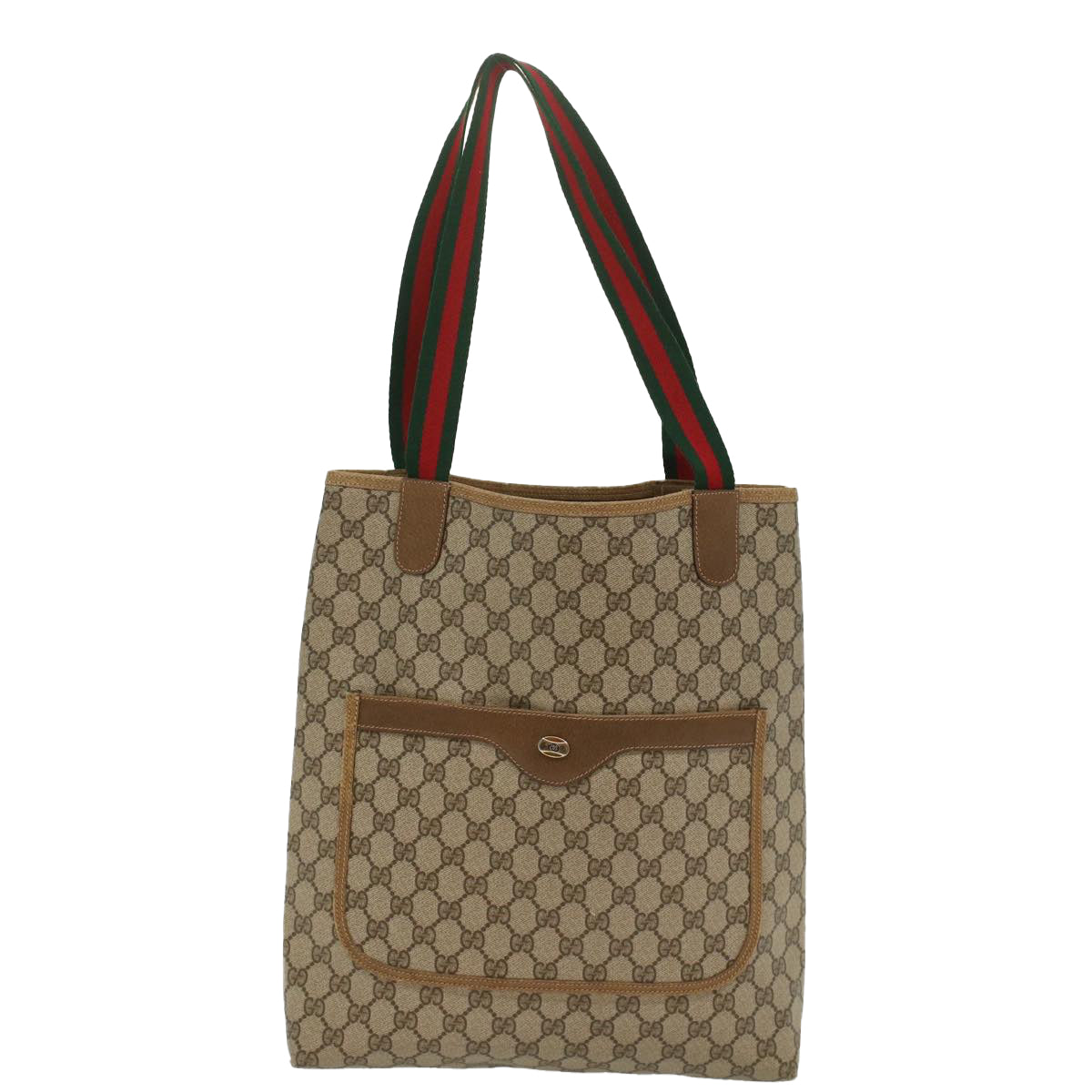Luxury Gucci GG Canvas Web Sherry Line Tote Bag Beige Green Red 39 02 003  ep1854
