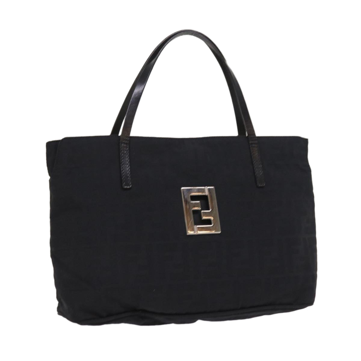 Luxury FendiZucca Canvas Hand Bag Blackep1858