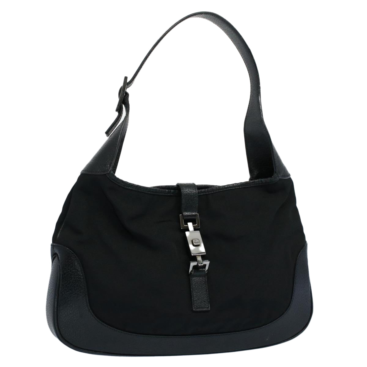 Luxury Gucci Jackie Shoulder Bag Nylon Leather Black 001 3306 3444  ep1862