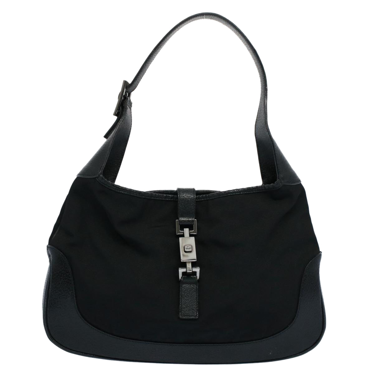 Luxury Gucci Jackie Shoulder Bag Nylon Leather Black 001 3306 3444  ep1862