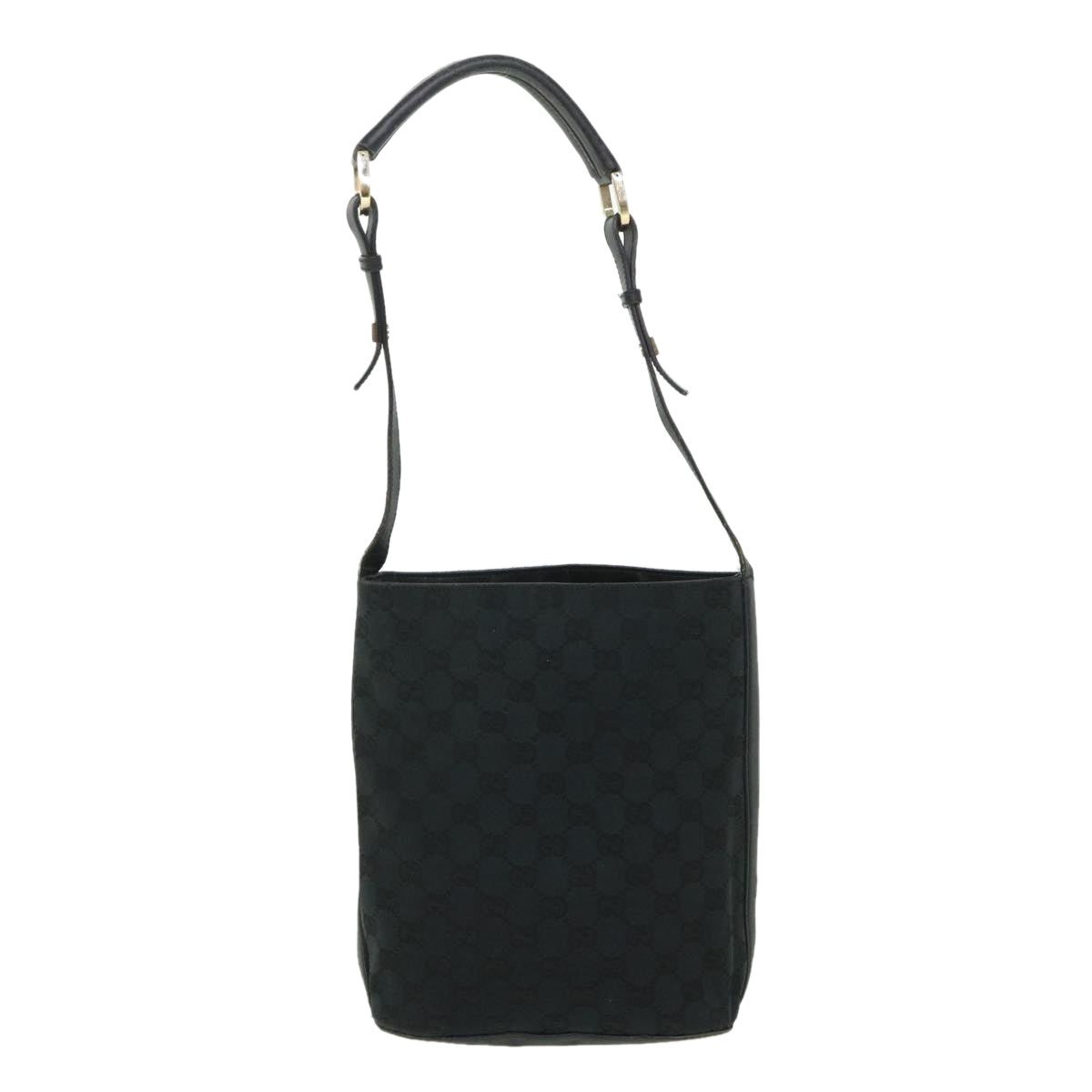 Luxury Gucci GG Canvas Shoulder Bag Black 001 4286  ep1868