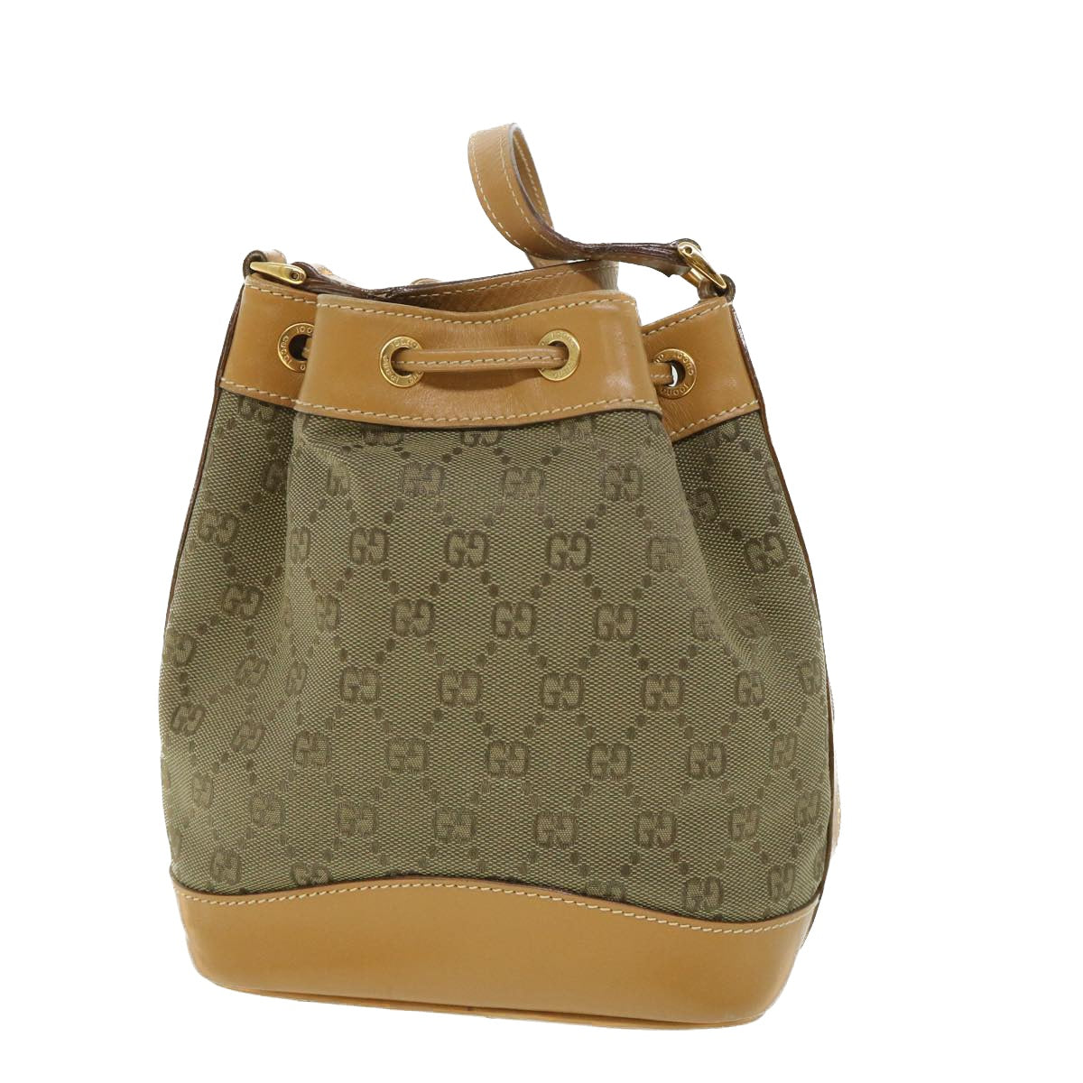 Luxury Gucci GG Canvas Shoulder Bag Khaki Brown  ep1871