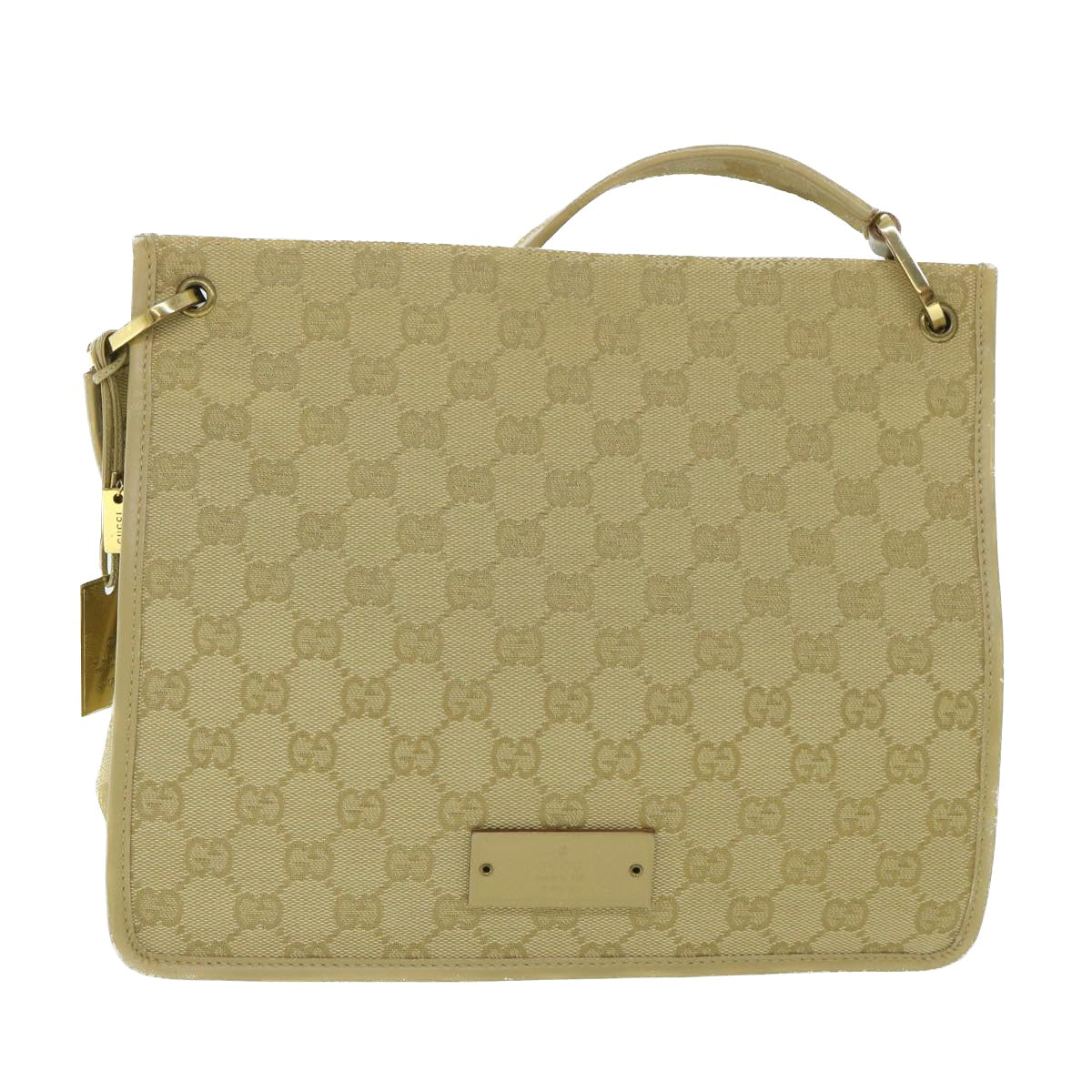 Luxury Gucci GG Canvas Shoulder Bag Beige 91762  ep1900