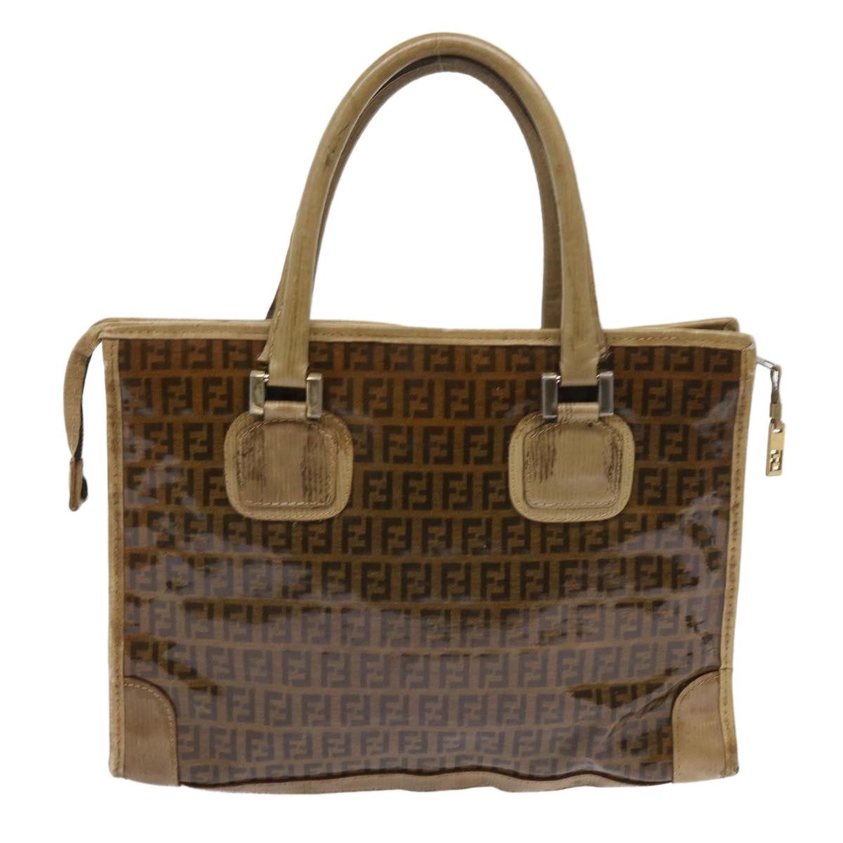 Luxury FendiZucchino Canvas Tote Bag Brownep1903