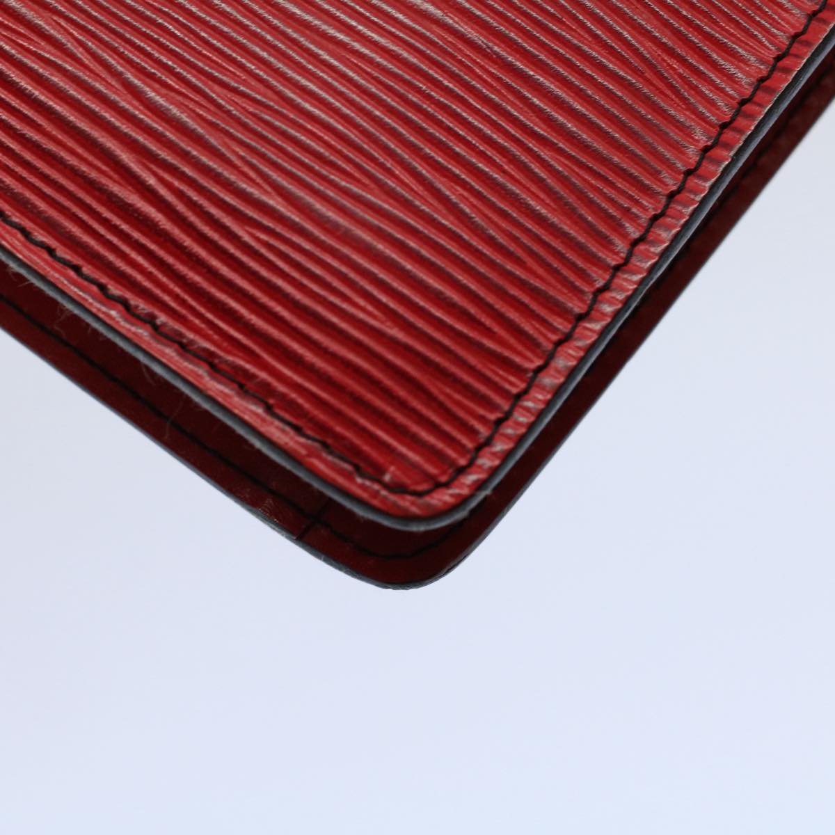LOUIS VUITTON Epi Montaigne Clutch Bag Red M52657 LV ep1920