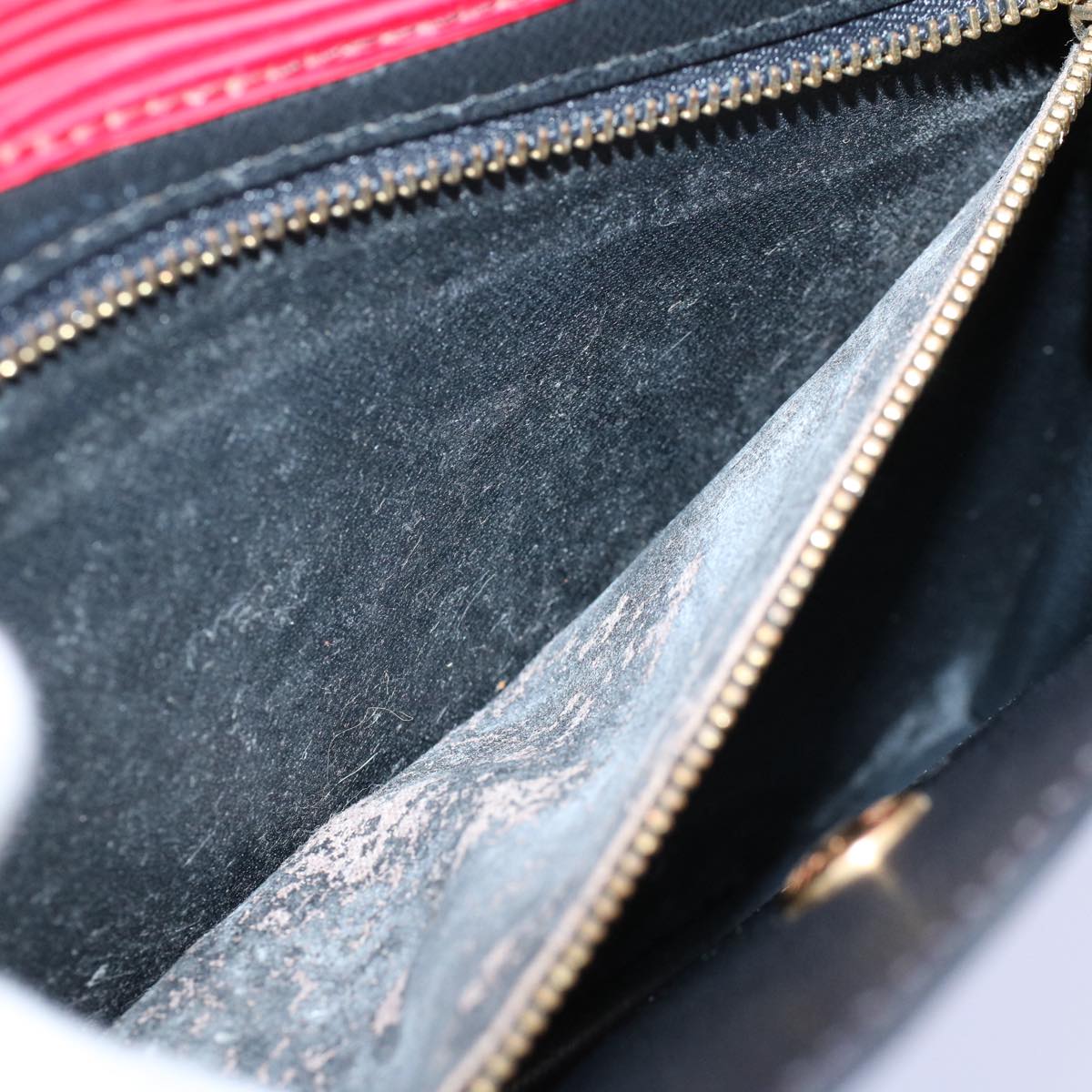 LOUIS VUITTON Epi Montaigne Clutch Bag Red M52657 LV ep1920