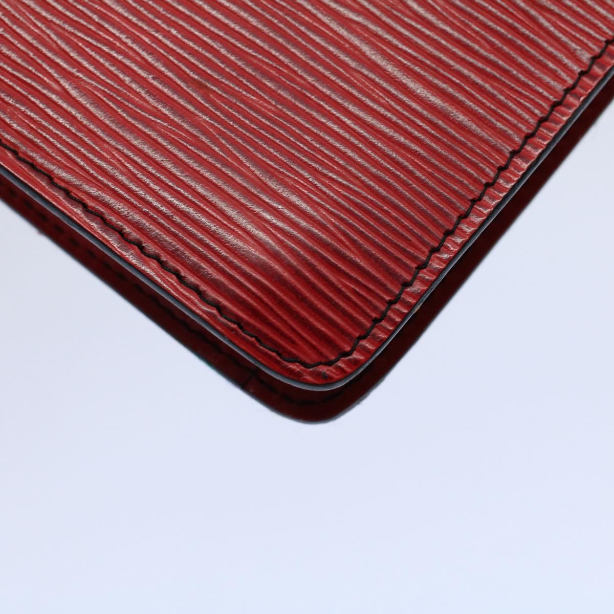 LOUIS VUITTON Epi Montaigne Clutch Bag Red M52657 LV ep1920