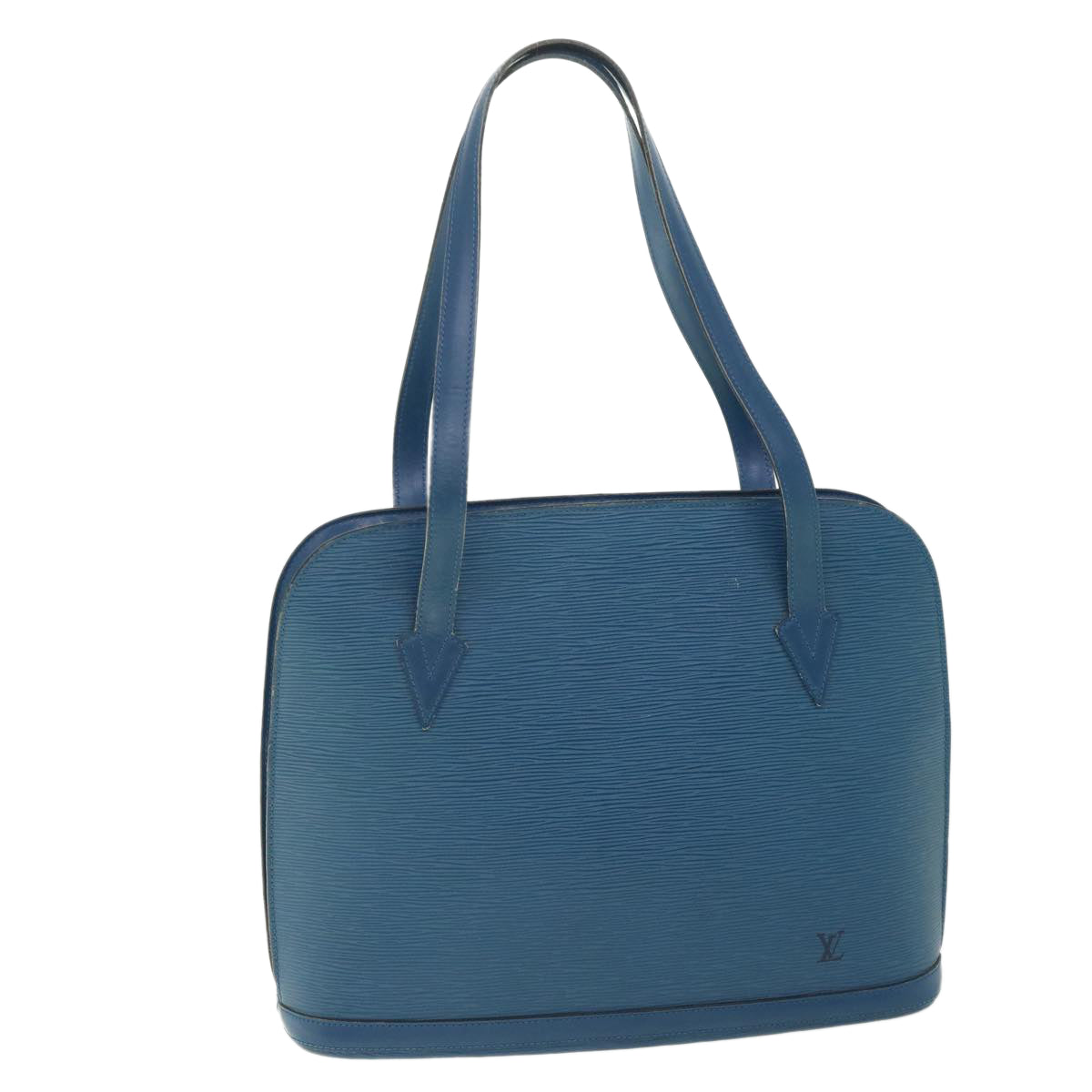 LOUIS VUITTON Epi Lussac Shoulder Bag Blue M52285 LV ep1934