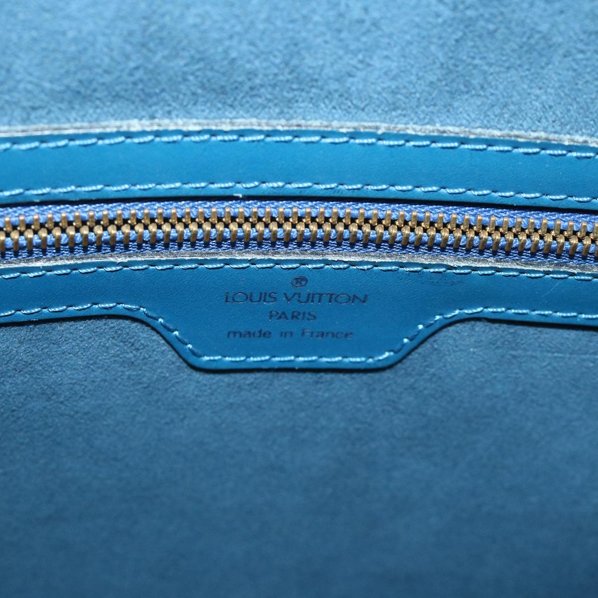 LOUIS VUITTON Epi Lussac Shoulder Bag Blue M52285 LV ep1934