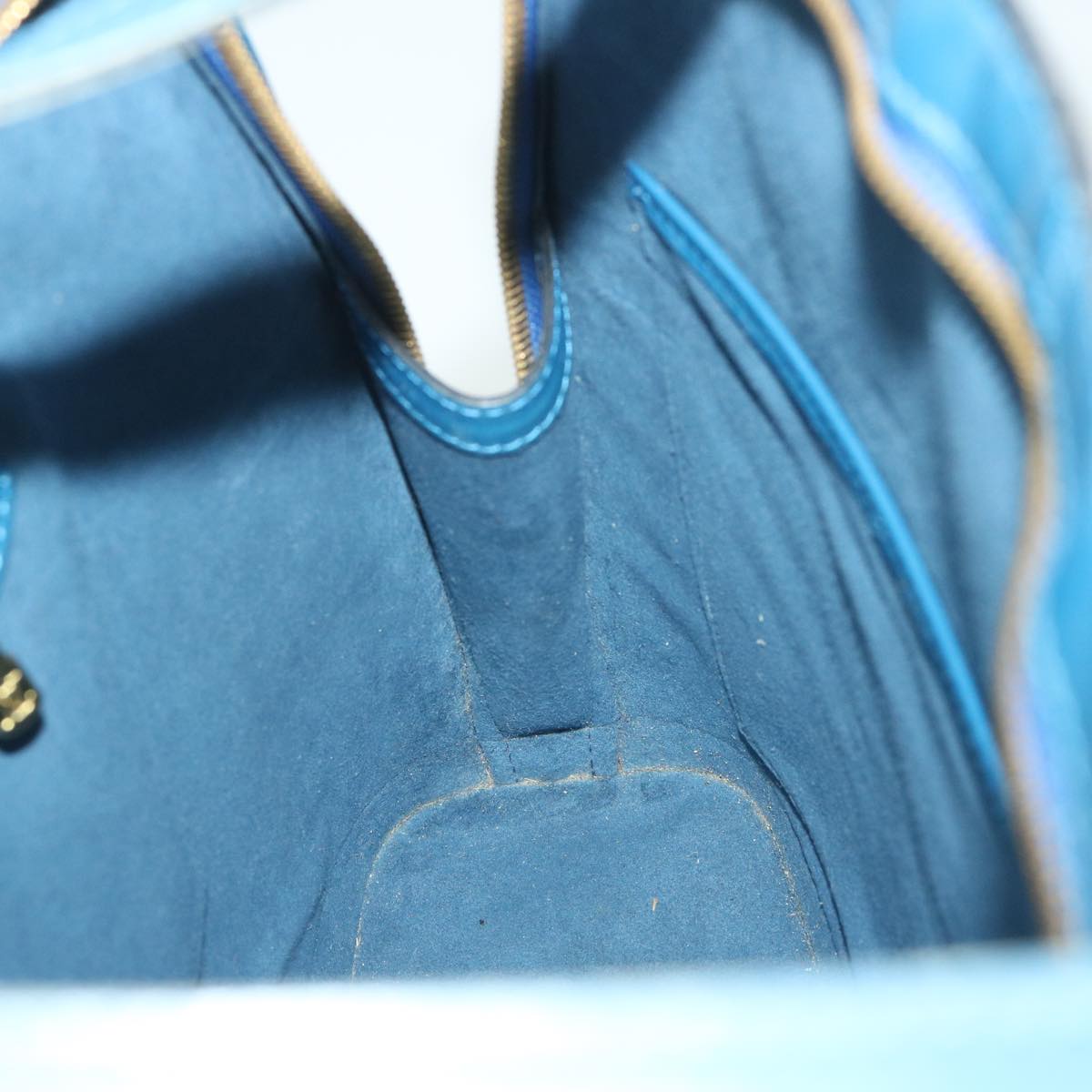 LOUIS VUITTON Epi Lussac Shoulder Bag Blue M52285 LV ep1934