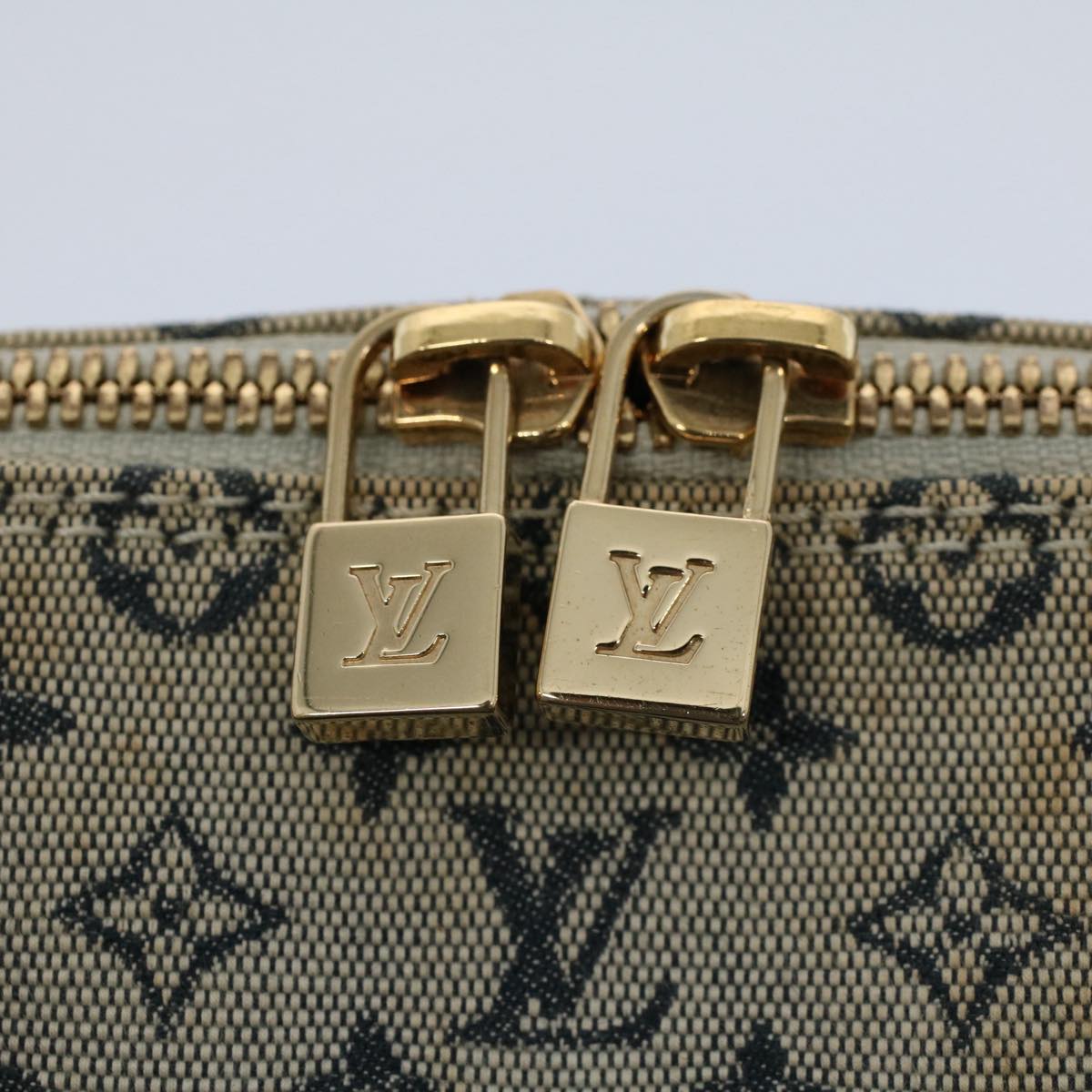 LOUIS VUITTON Monogram Mini Alma Ron Hand Bag Blue M92205 LV ep1952