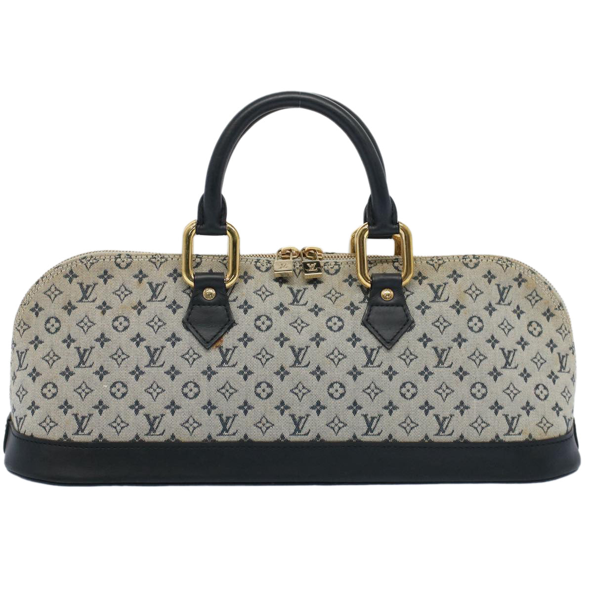 LOUIS VUITTON Monogram Mini Alma Ron Hand Bag Blue M92205 LV ep1952