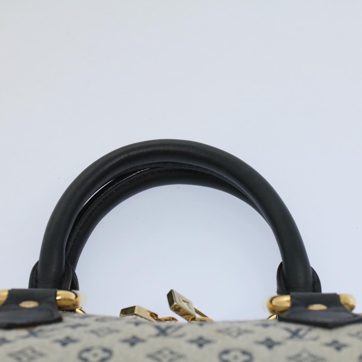 LOUIS VUITTON Monogram Mini Alma Ron Hand Bag Blue M92205 LV ep1952