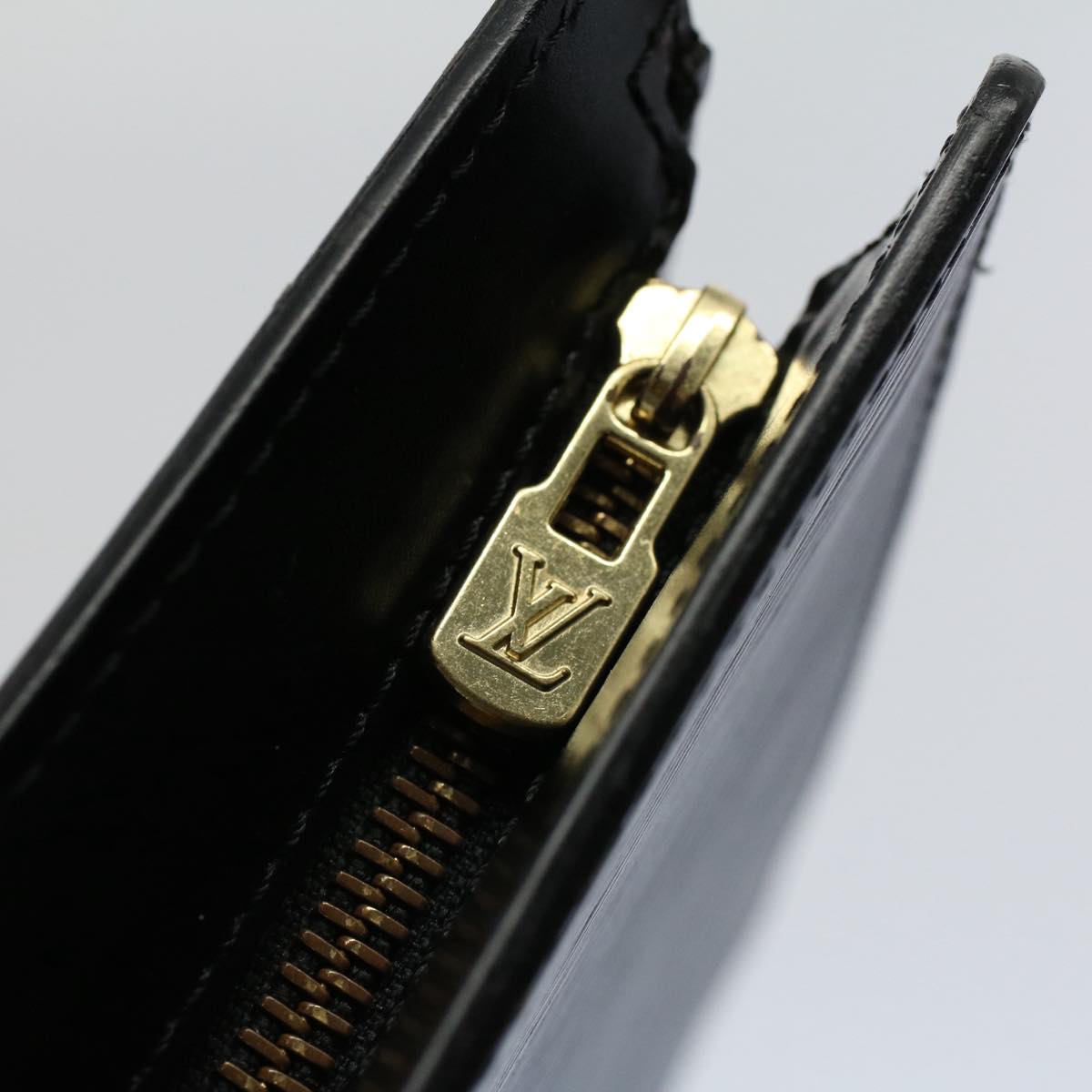 LOUIS VUITTON Epi Pochette Homme Clutch Bag Black M52522 LV ep1986