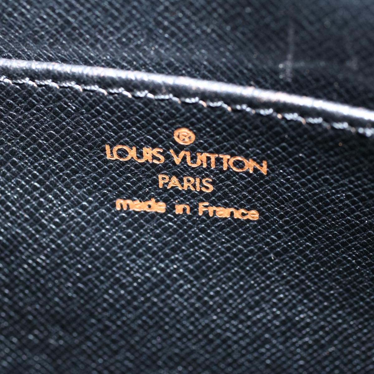 LOUIS VUITTON Epi Pochette Homme Clutch Bag Black M52522 LV ep1986
