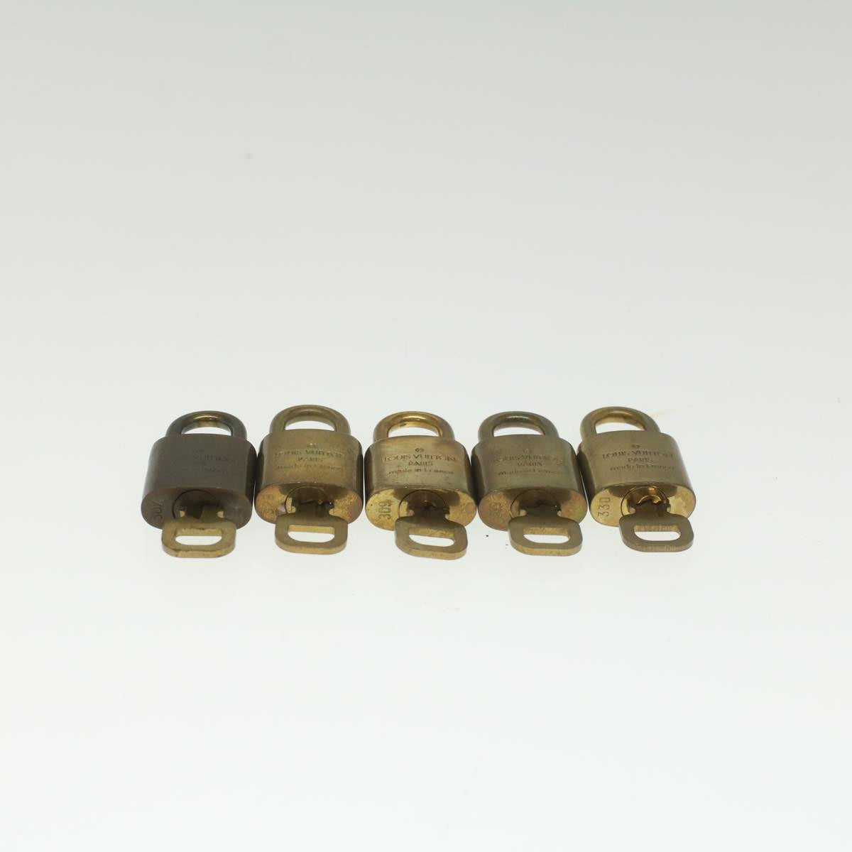 LOUIS VUITTON Padlock 10set Gold Tone LV ep1987