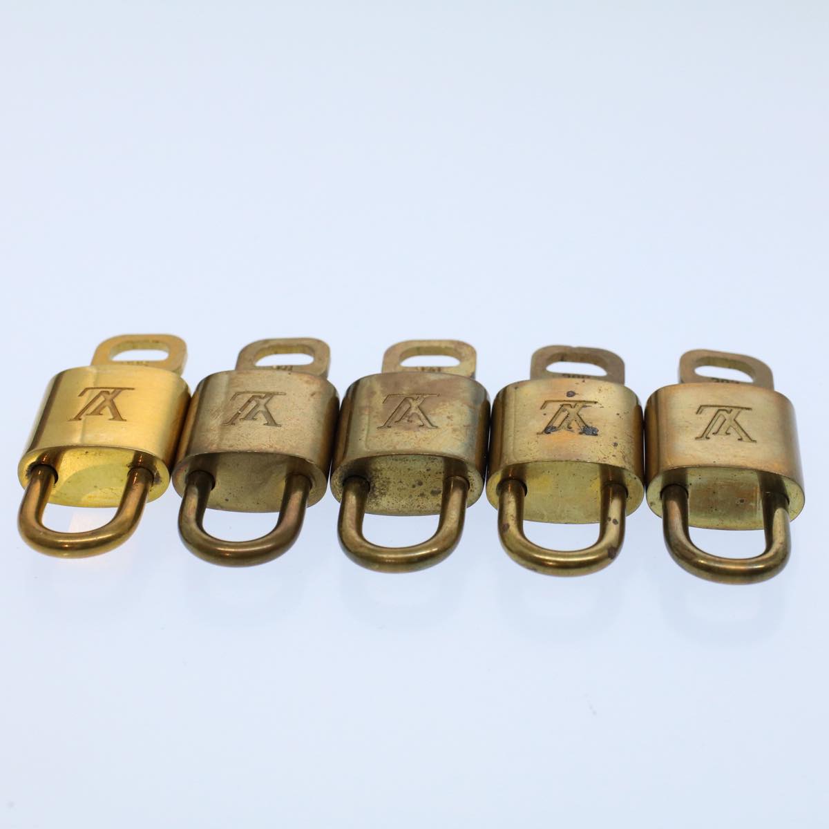 LOUIS VUITTON Padlock 10set Gold Tone LV ep1988