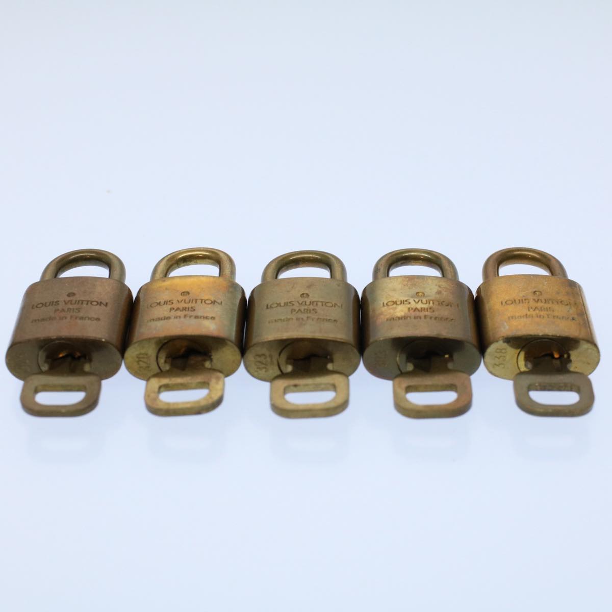 LOUIS VUITTON Padlock 10set Gold Tone LV ep1988
