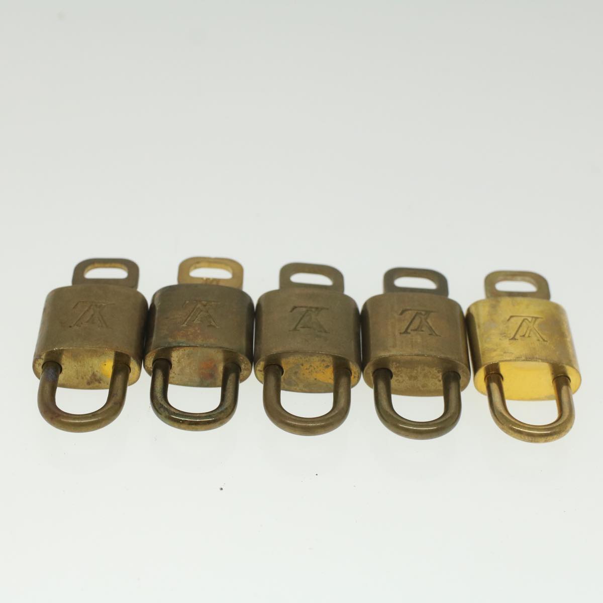 LOUIS VUITTON Padlock 10set Gold Tone LV ep1989