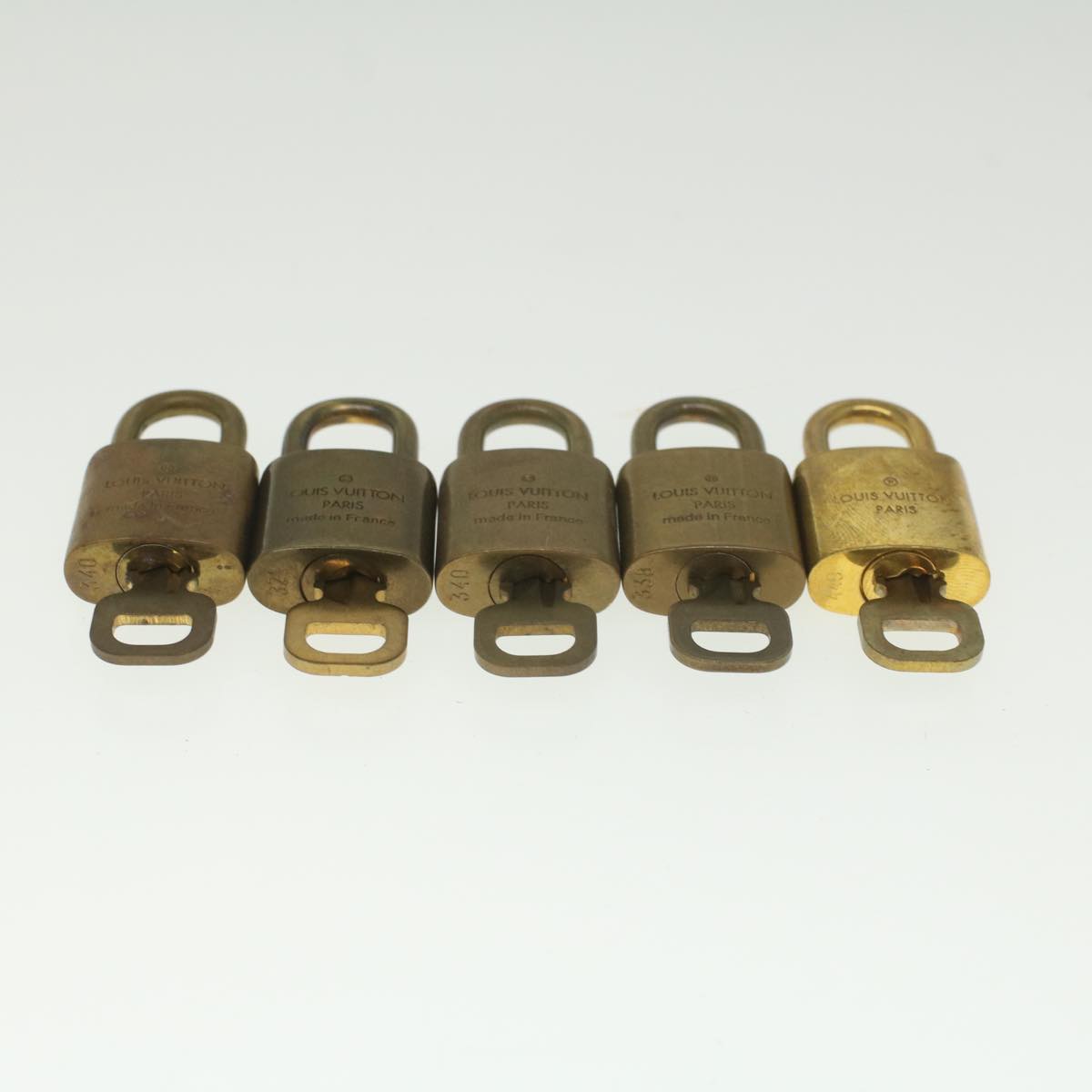 LOUIS VUITTON Padlock 10set Gold Tone LV ep1989