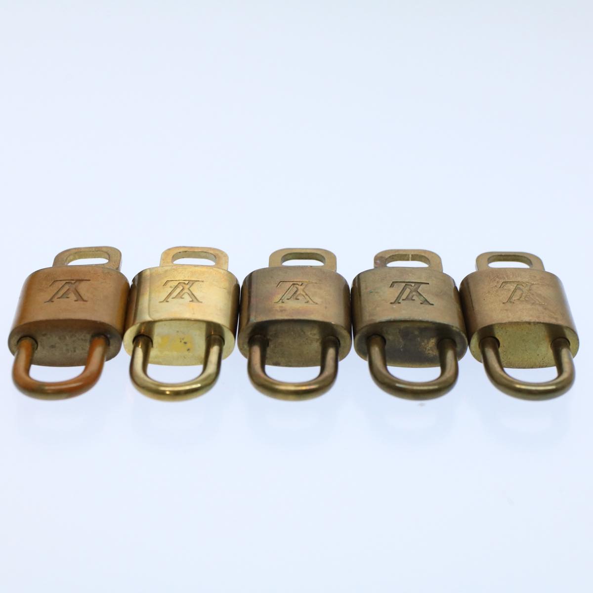 LOUIS VUITTON Padlock 10set Gold Tone LV ep1990