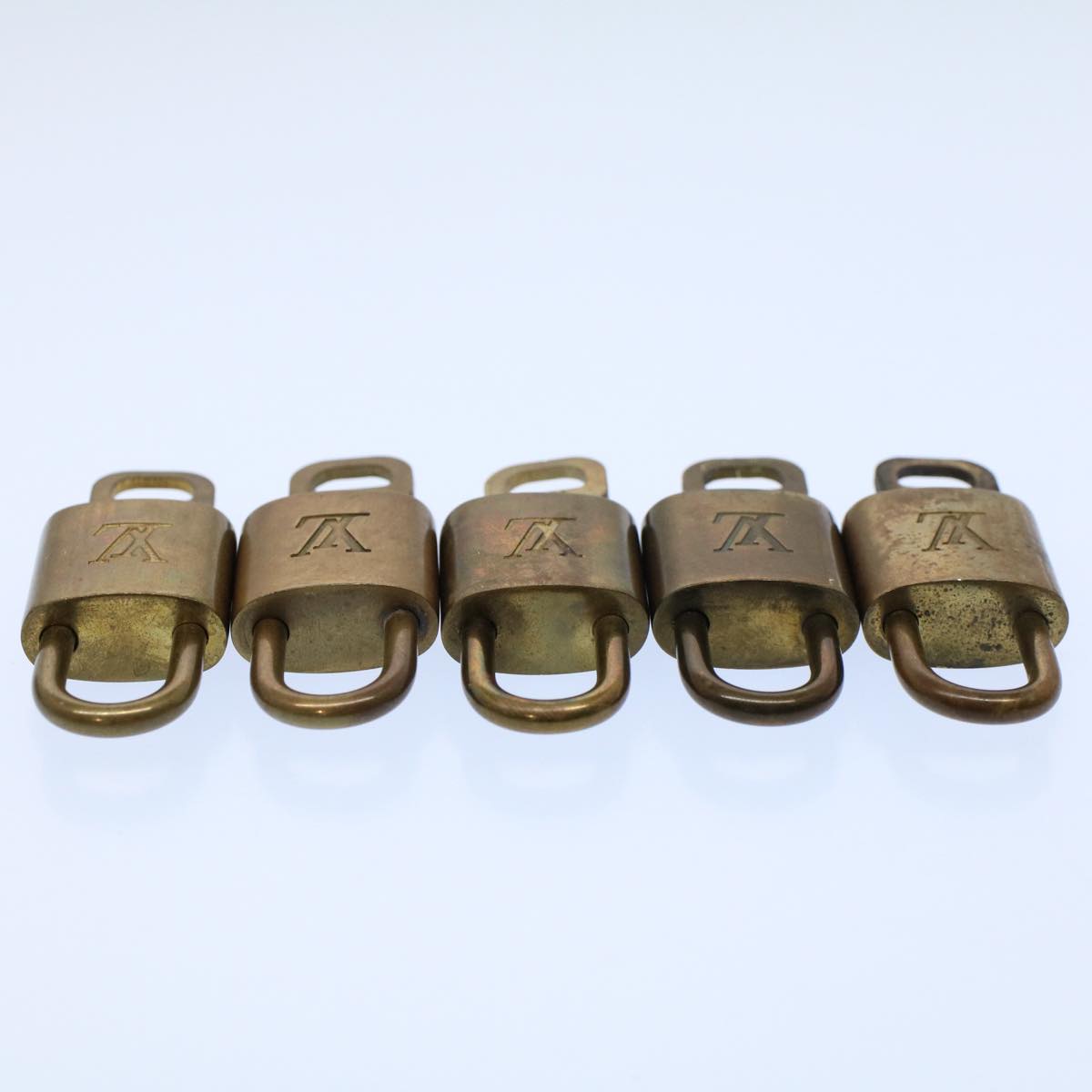 LOUIS VUITTON Padlock 10set Gold Tone LV ep1990