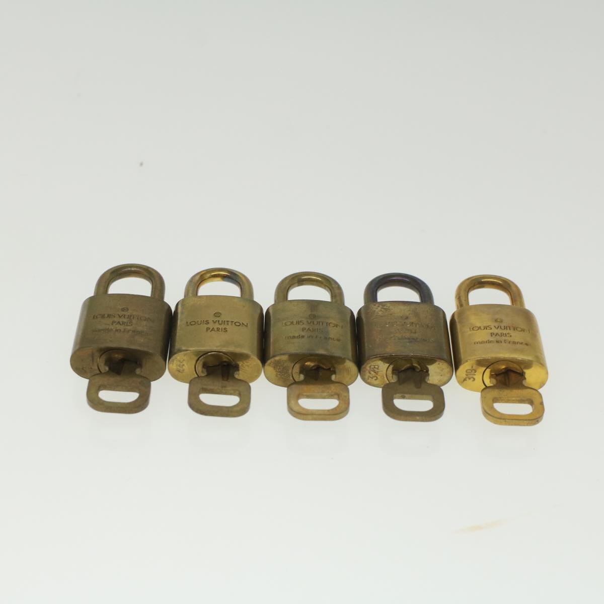 LOUIS VUITTON Padlock 10set Gold Tone LV ep1991