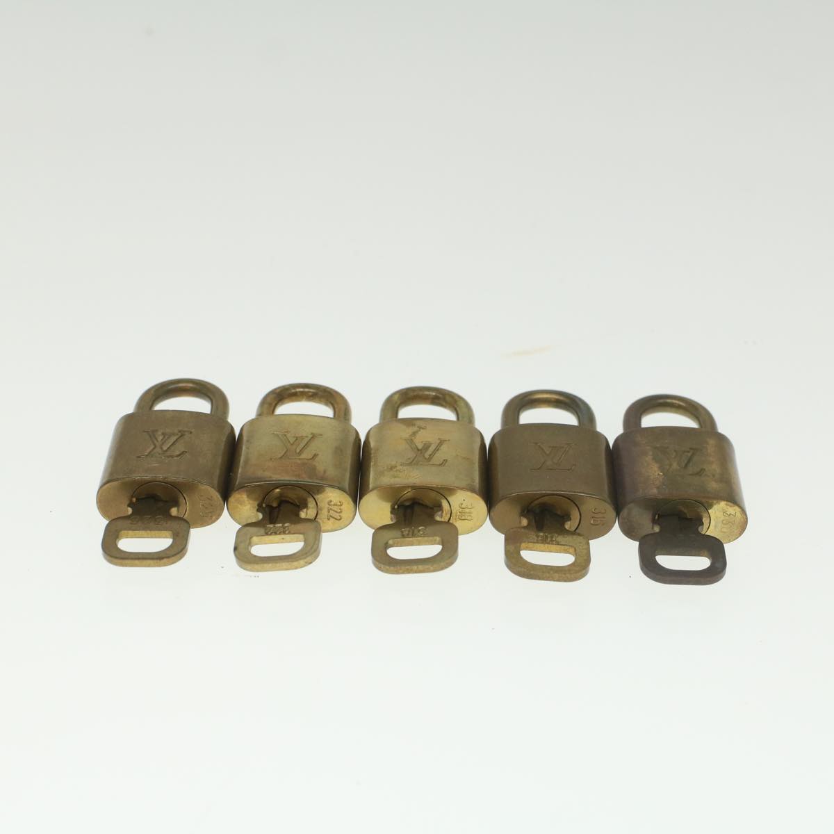 LOUIS VUITTON Padlock 10set Gold Tone LV ep1992