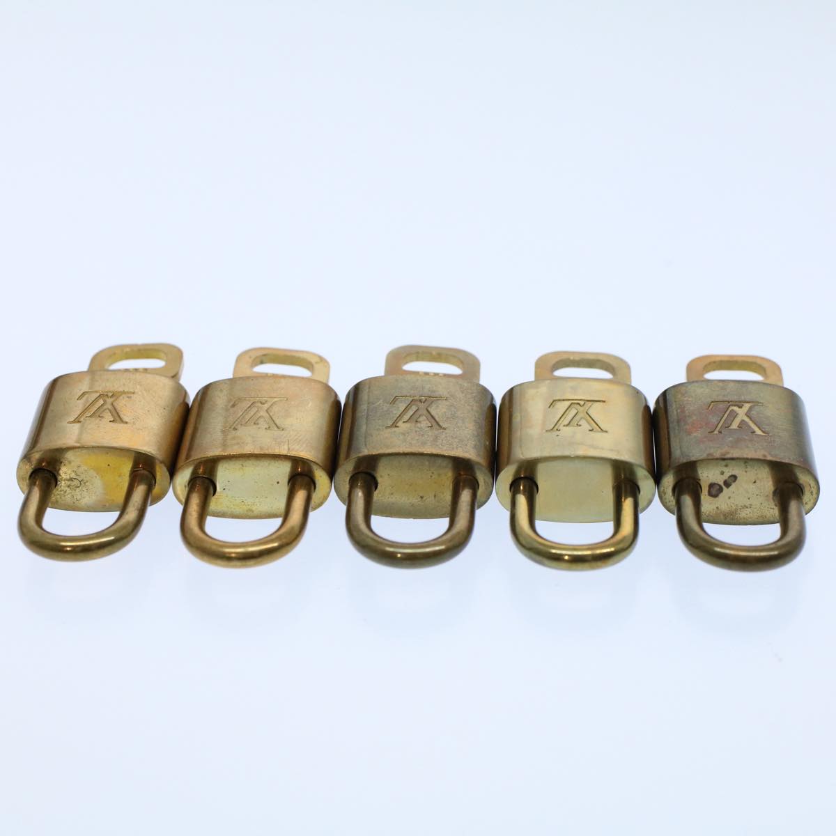 LOUIS VUITTON Padlock 10set Gold Tone LV ep1993