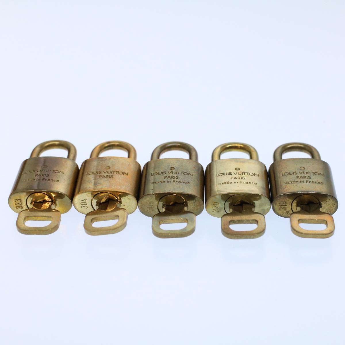 LOUIS VUITTON Padlock 10set Gold Tone LV ep1993
