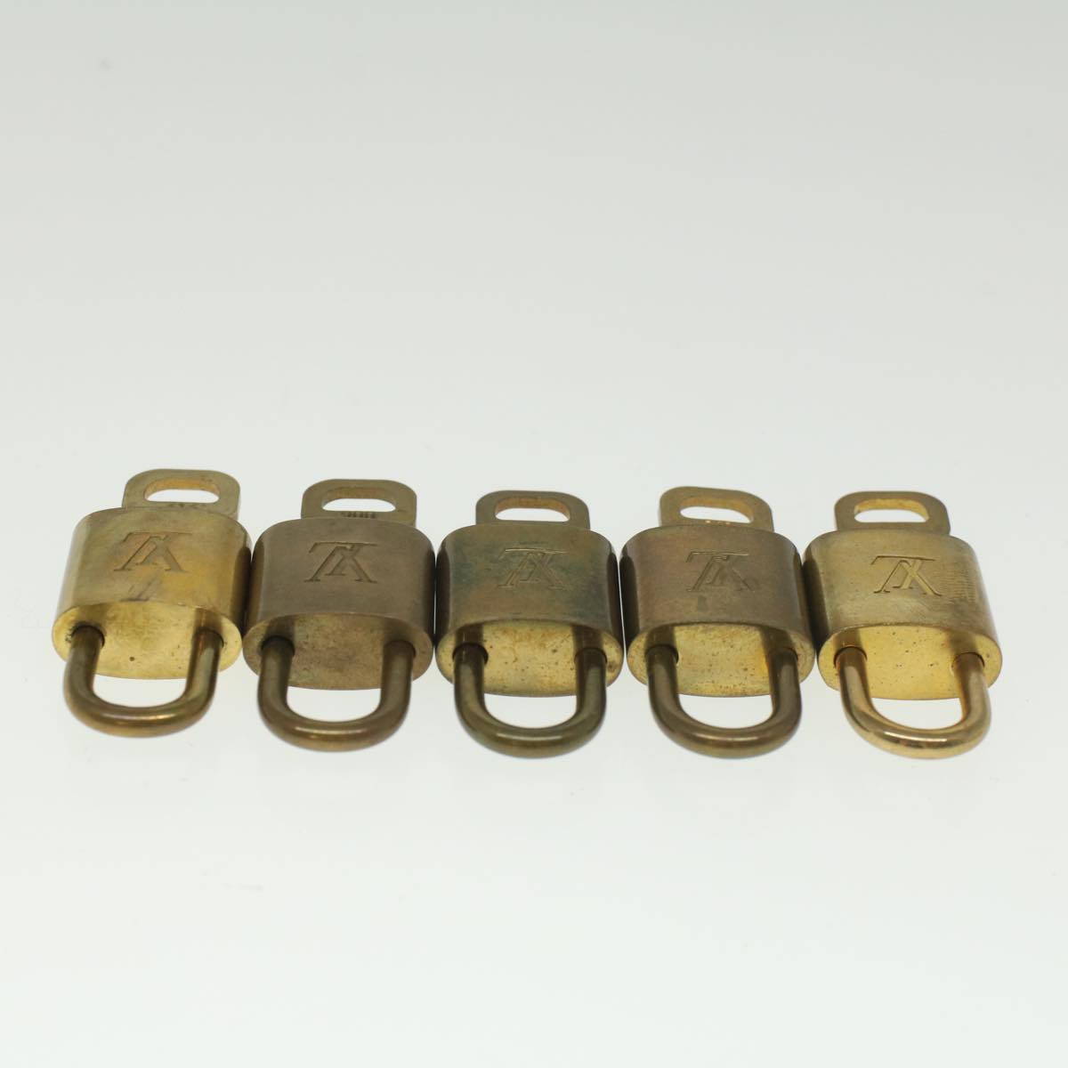 LOUIS VUITTON Padlock 10set Gold Tone LV ep1994