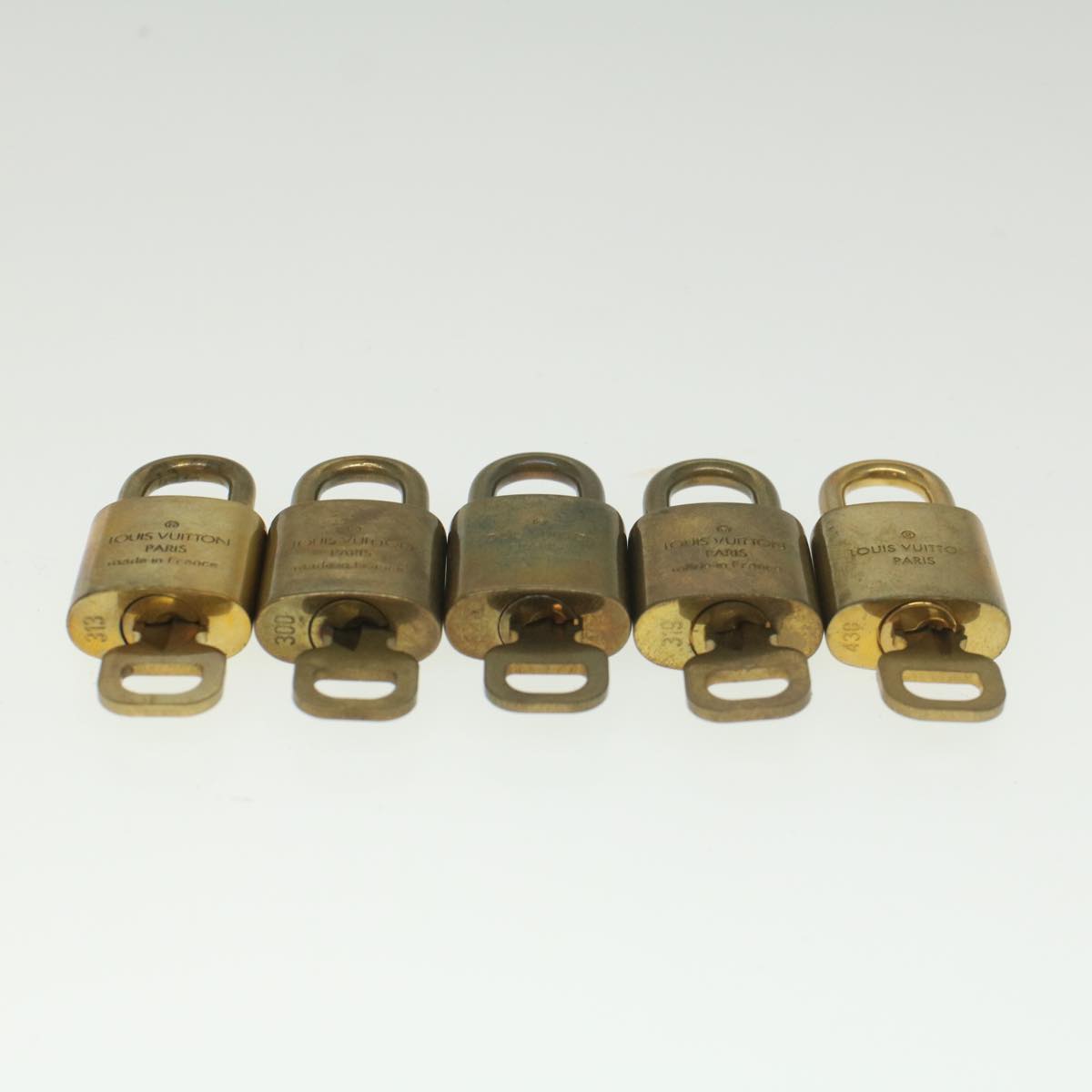LOUIS VUITTON Padlock 10set Gold Tone LV ep1994
