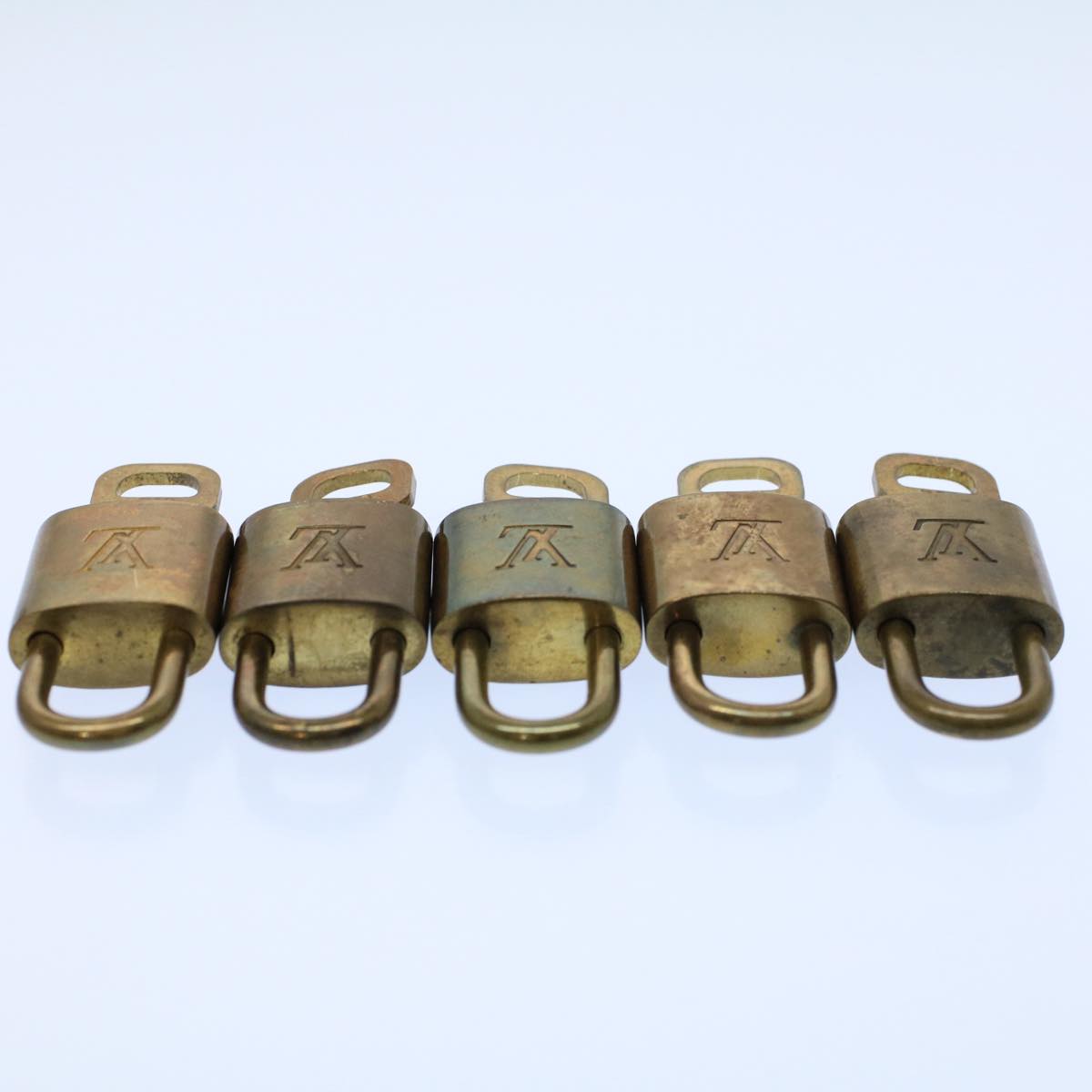 LOUIS VUITTON Padlock 10set Gold Tone LV ep1995