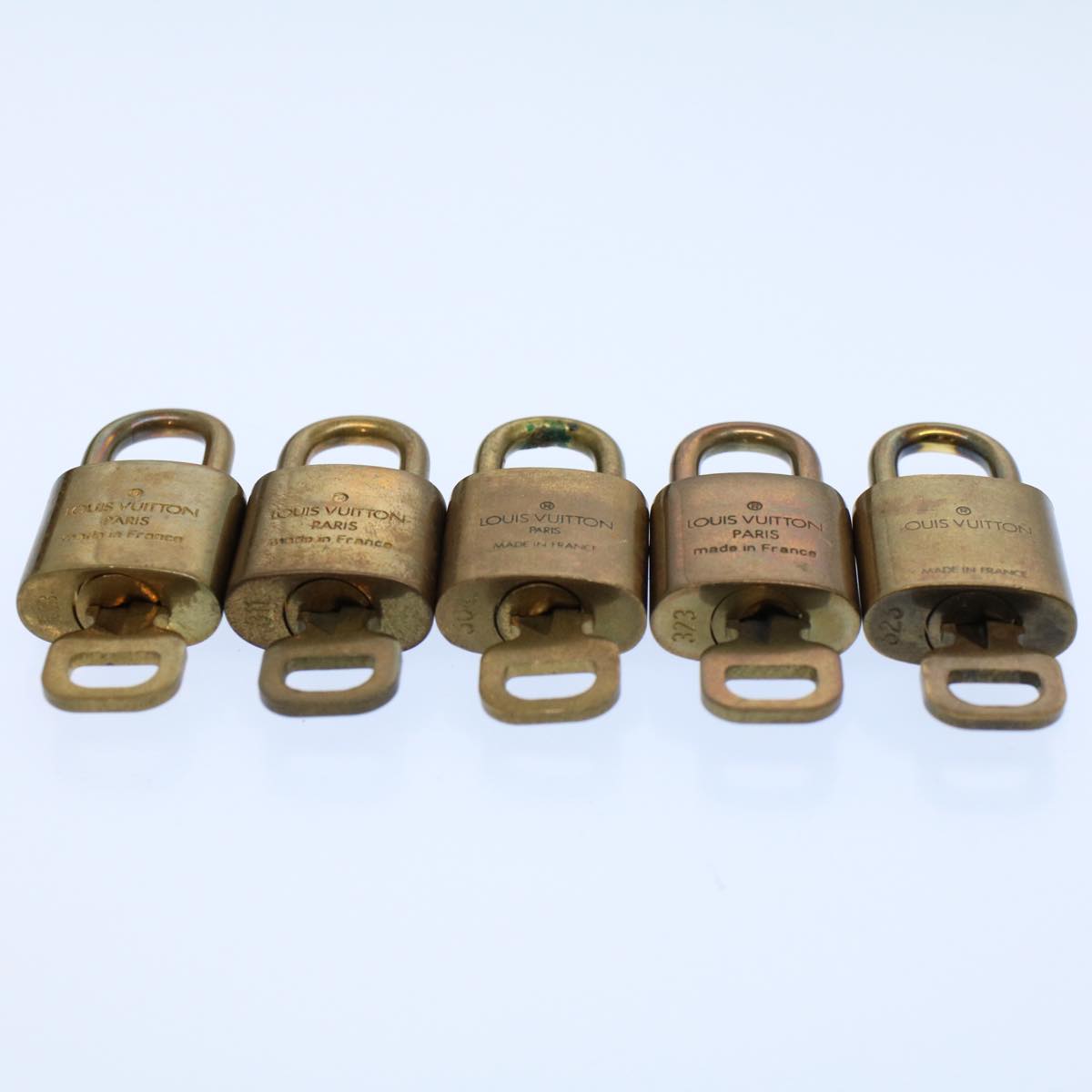 LOUIS VUITTON Padlock 10set Gold Tone LV ep1995
