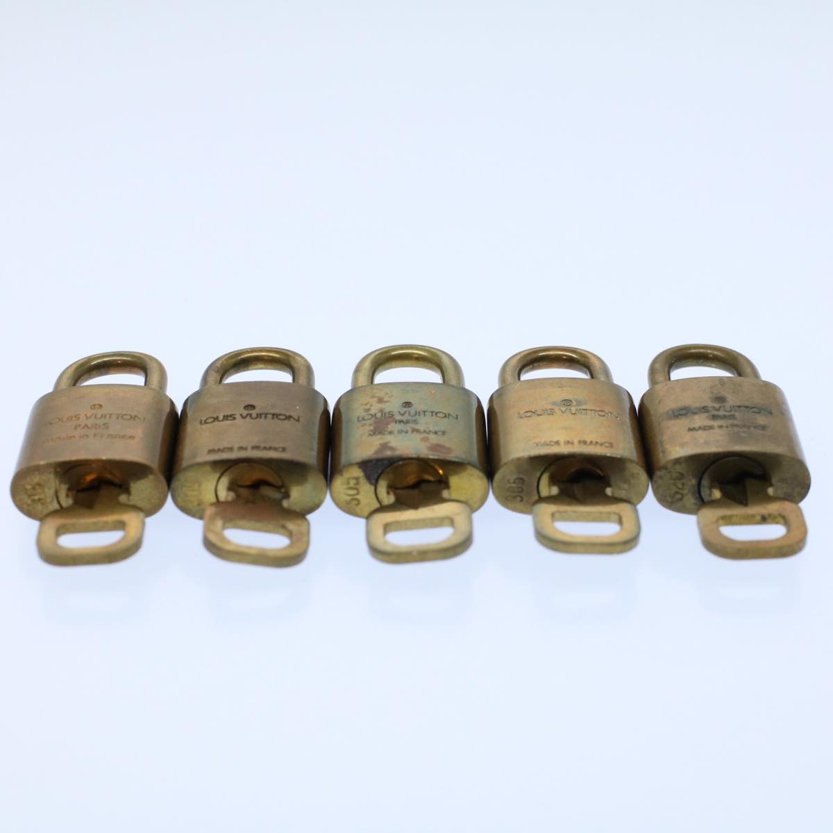 LOUIS VUITTON Padlock 10set Gold Tone LV ep1995