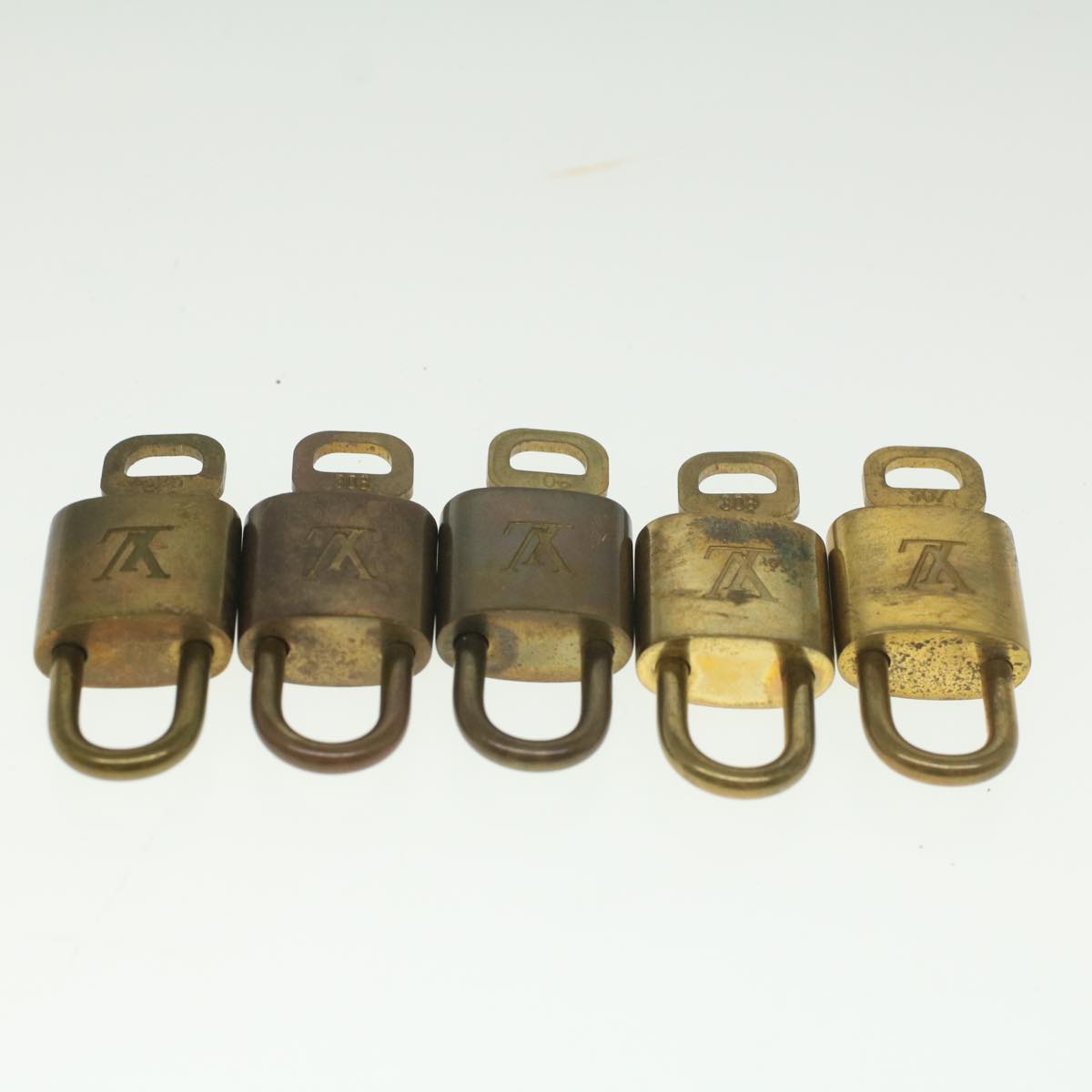 LOUIS VUITTON Padlock 10set Gold Tone LV ep1996