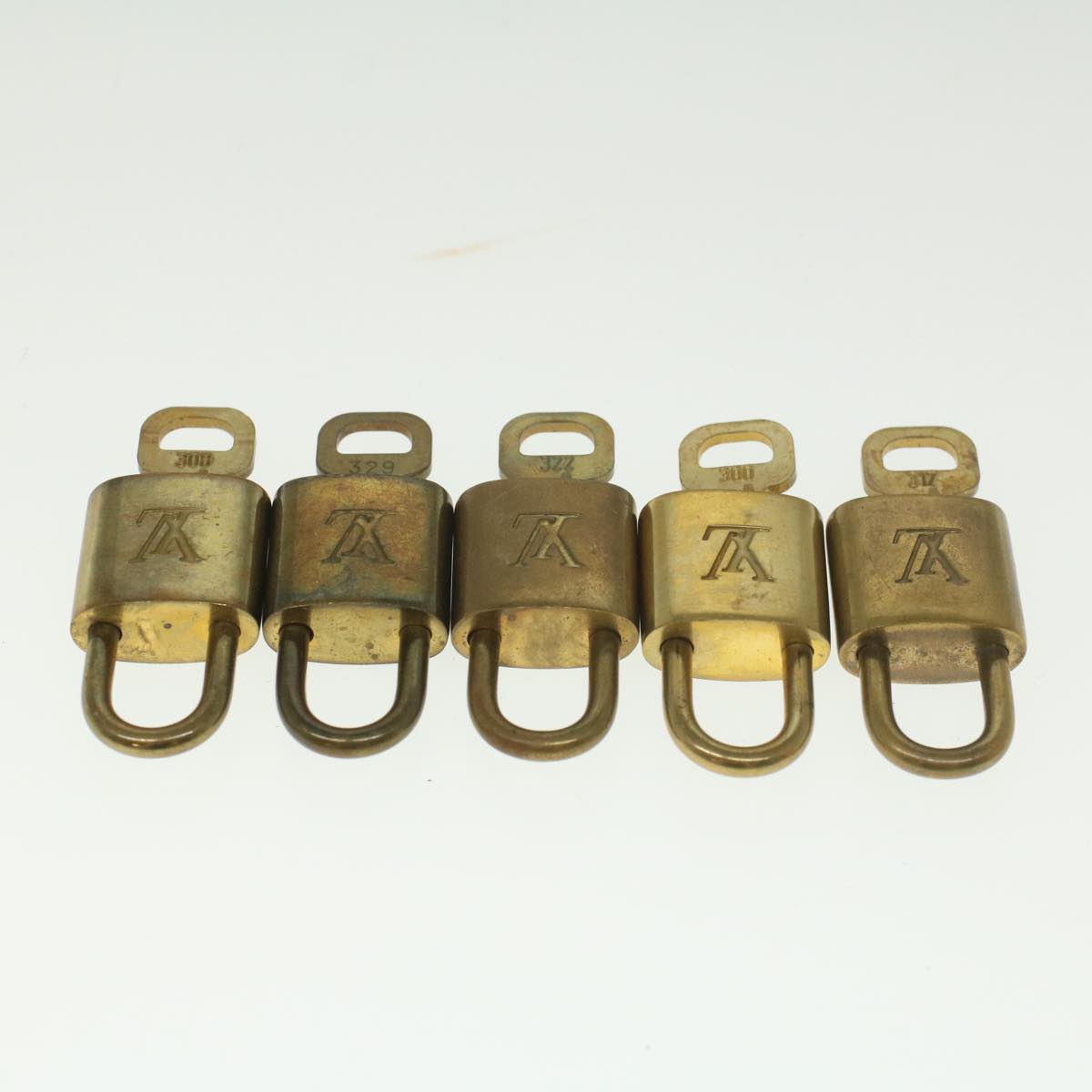 LOUIS VUITTON Padlock 10set Gold Tone LV ep1998